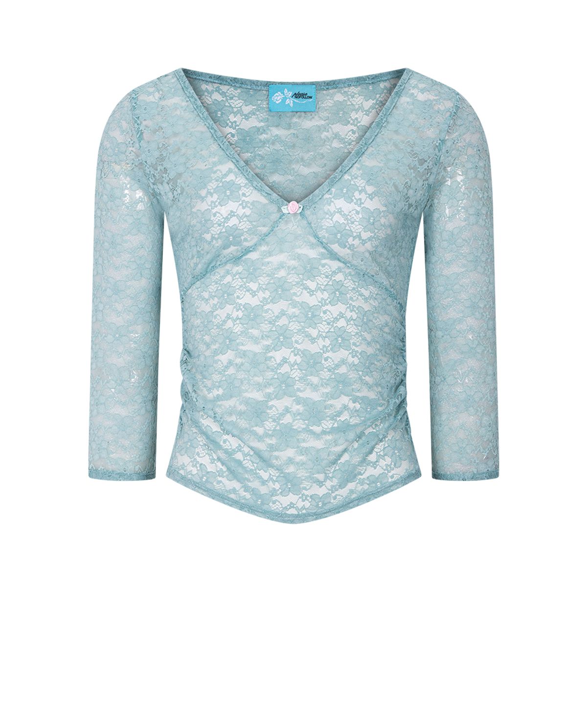 플리즈노팔로우(PLEASENOFOLLOW) Paige Long Sleeve Lace Top (Mint)