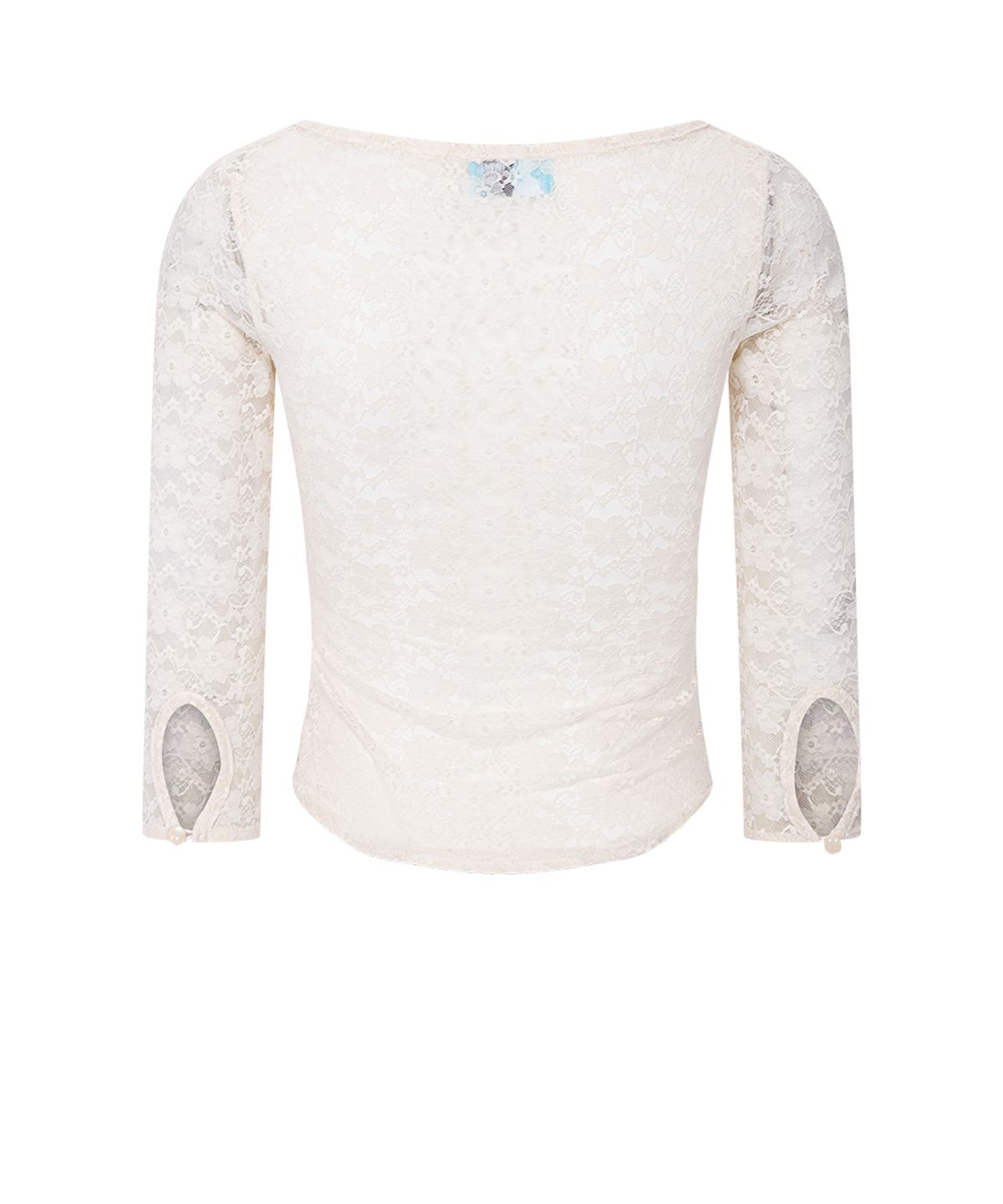 플리즈노팔로우(PLEASENOFOLLOW) Paige Long Sleeve Lace Top (Cream)