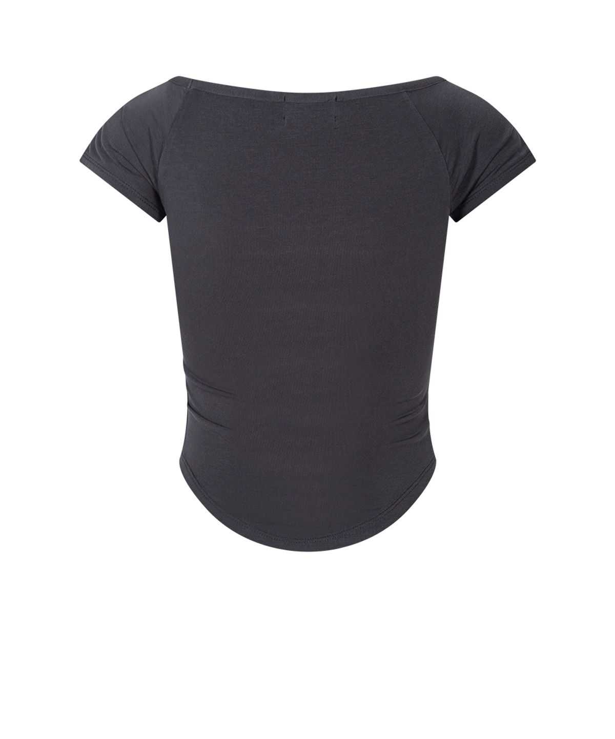 플리즈노팔로우(PLEASENOFOLLOW) Mandy Lace Layered Short Sleeve Top (Charcoal)