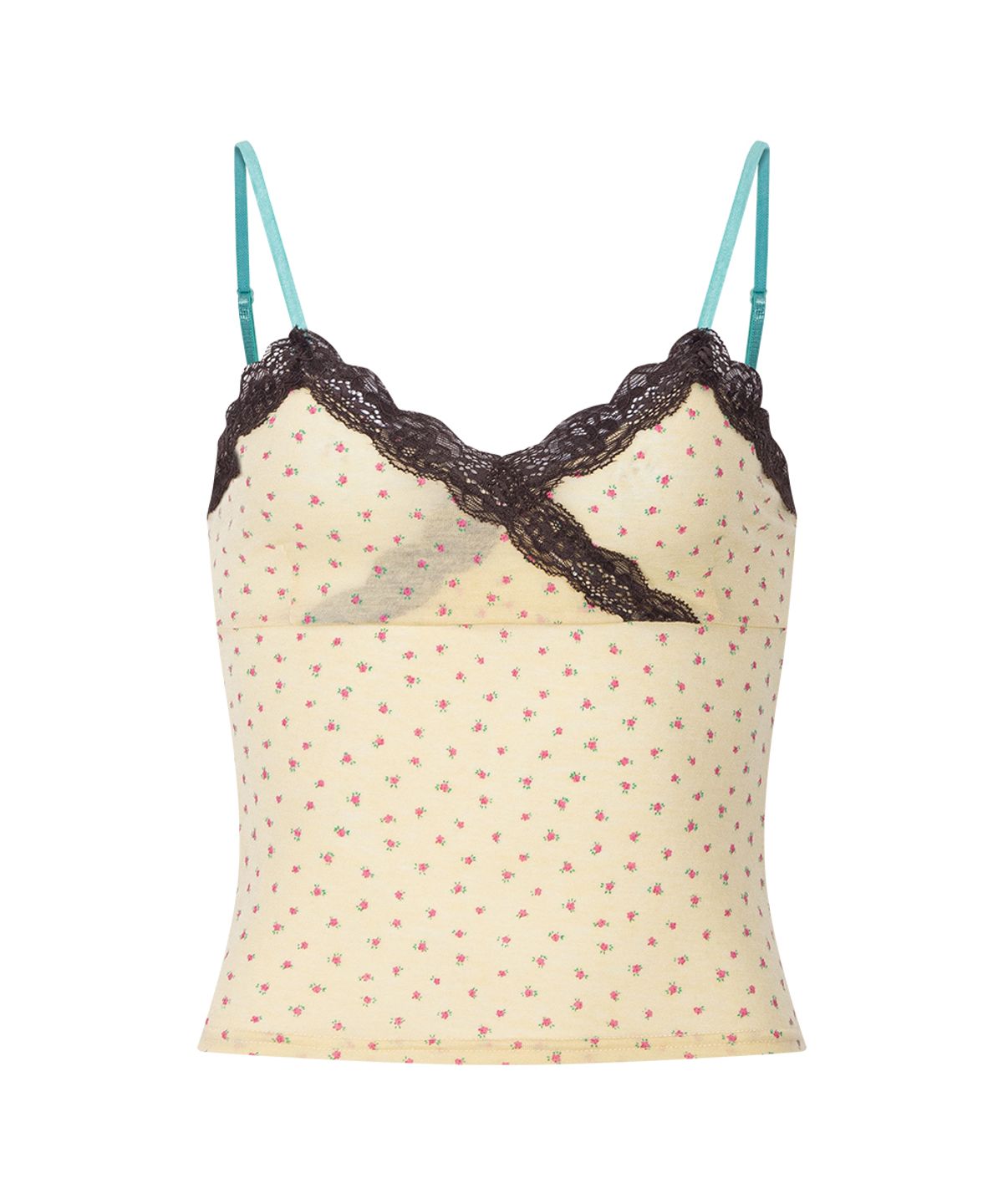 플리즈노팔로우(PLEASENOFOLLOW) Flora Lace Sleeveless Top (Lemon)