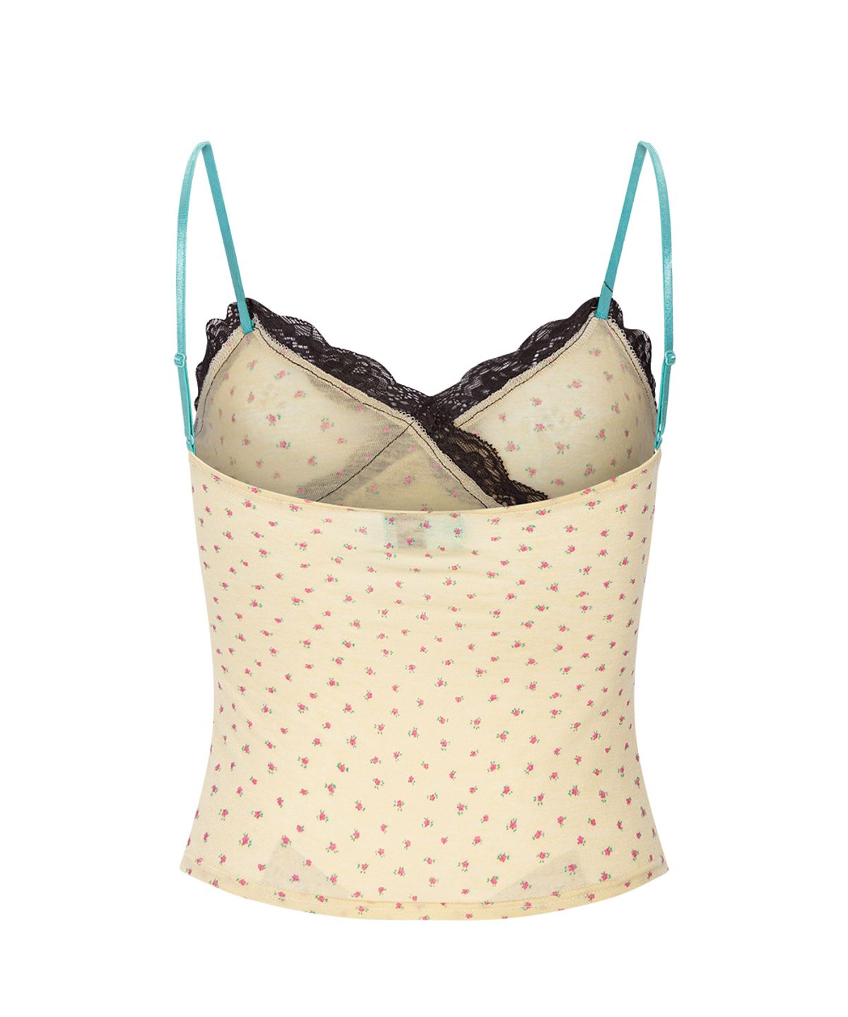 플리즈노팔로우(PLEASENOFOLLOW) Flora Lace Sleeveless Top (Lemon)