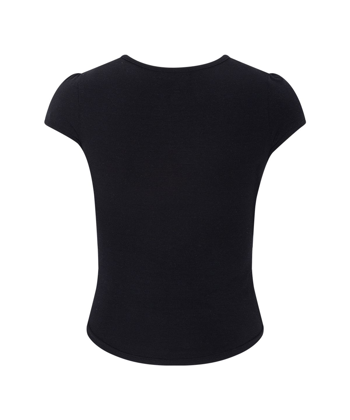 플리즈노팔로우(PLEASENOFOLLOW) Bomi Shirring Short Sleeve Top (Black)