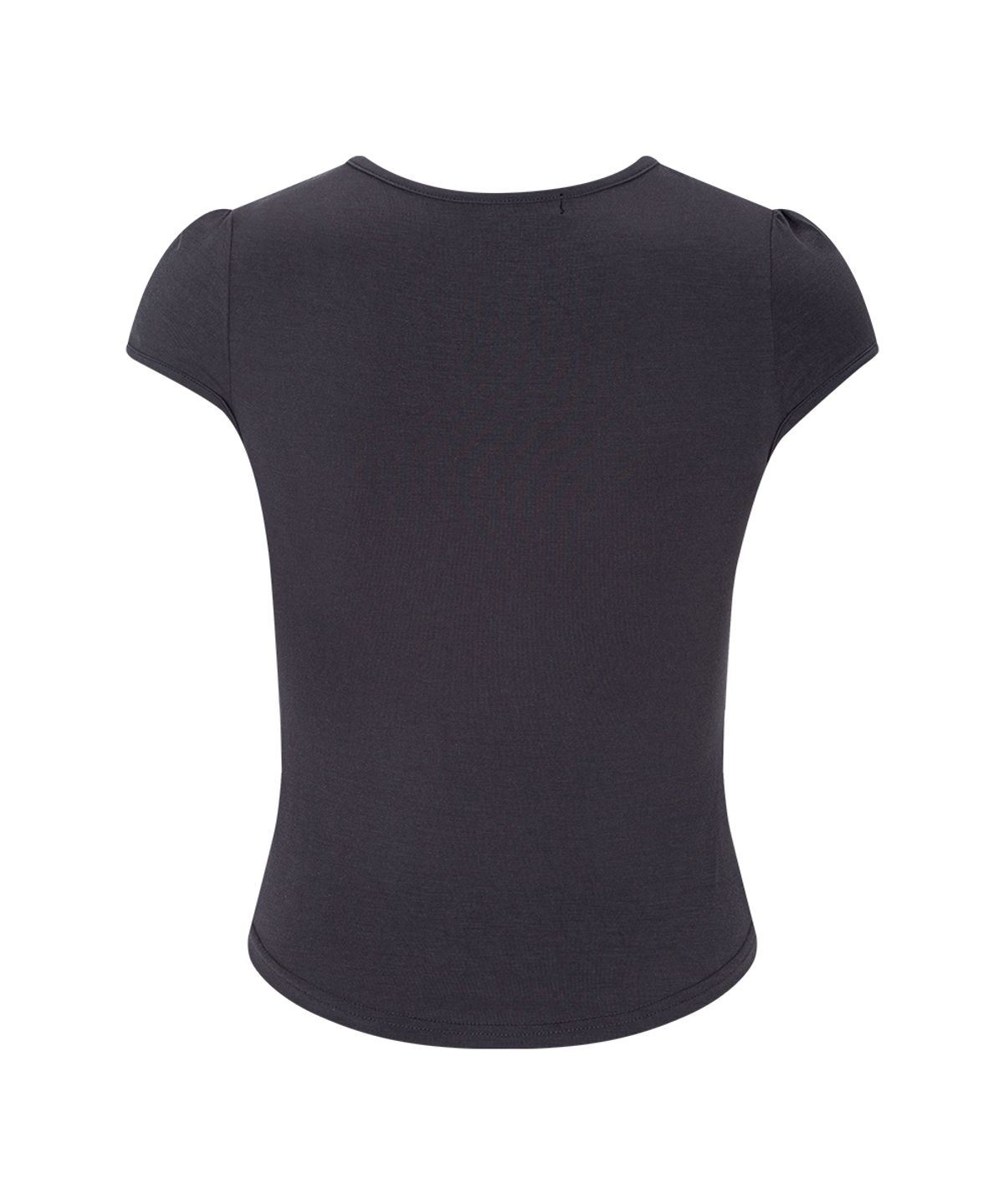 플리즈노팔로우(PLEASENOFOLLOW) Bomi Shirring Short Sleeve Top (Charcoal)