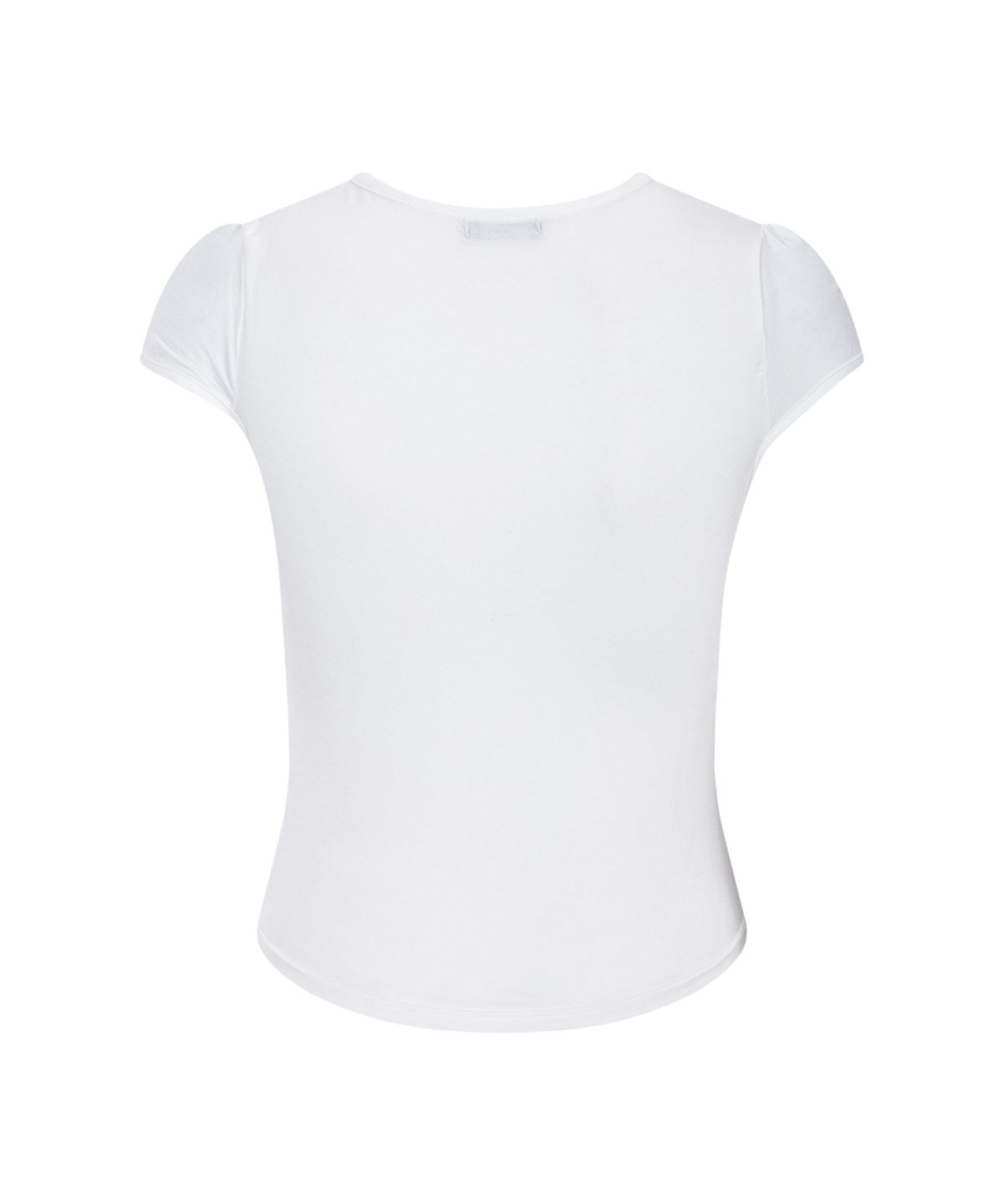 플리즈노팔로우(PLEASENOFOLLOW) Bomi Shirring Short Sleeve Top (White)