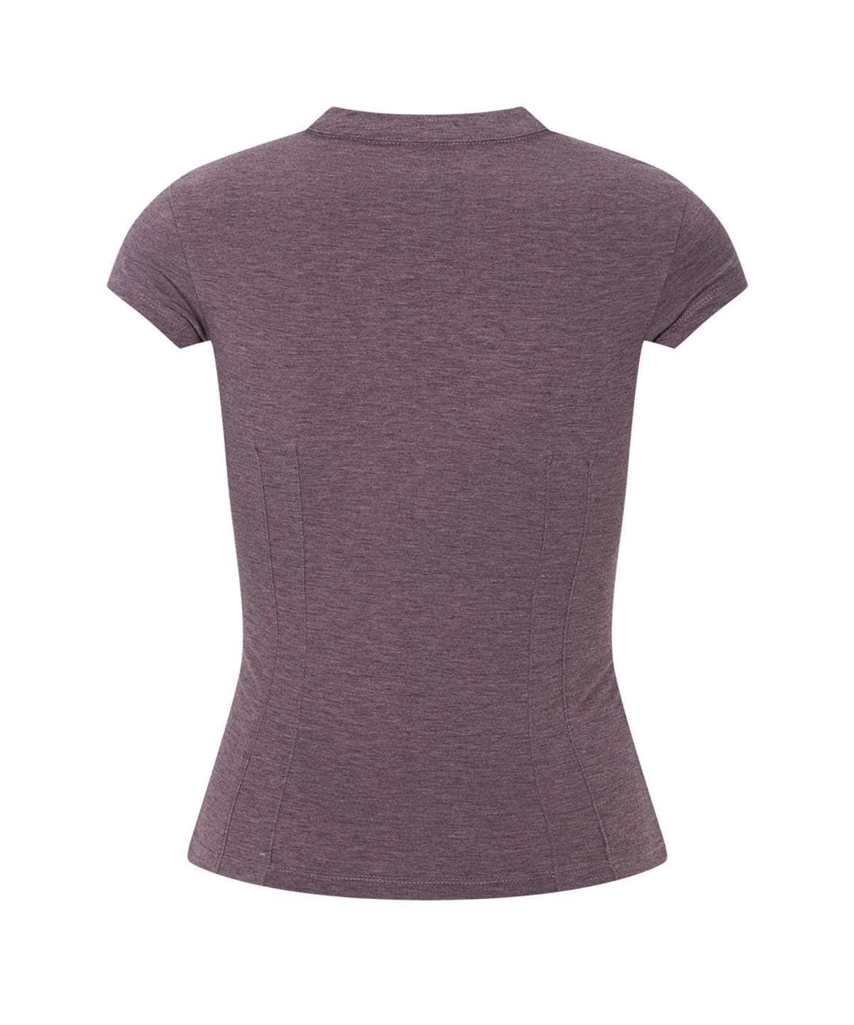 플리즈노팔로우(PLEASENOFOLLOW) Pansy Pocket Button Short Sleeve Top (Vintage Purple)