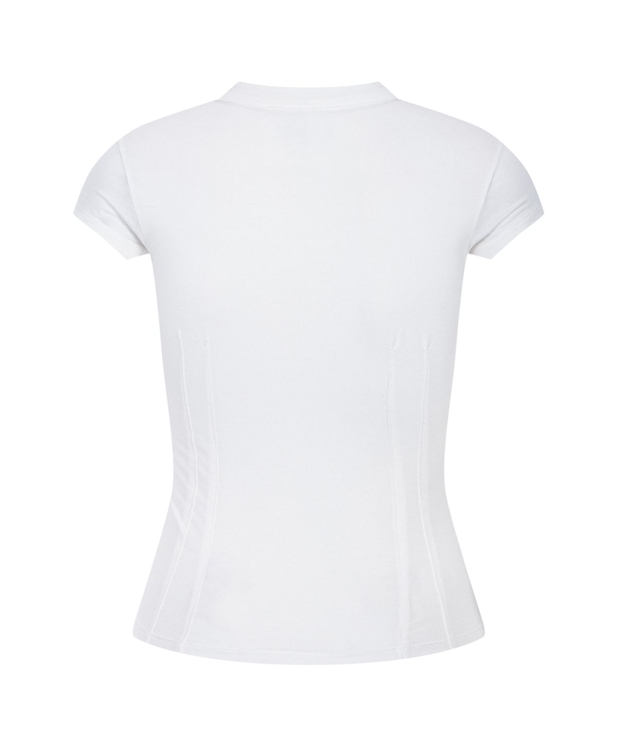플리즈노팔로우(PLEASENOFOLLOW) Pansy Pocket Button Short Sleeve Top (White)
