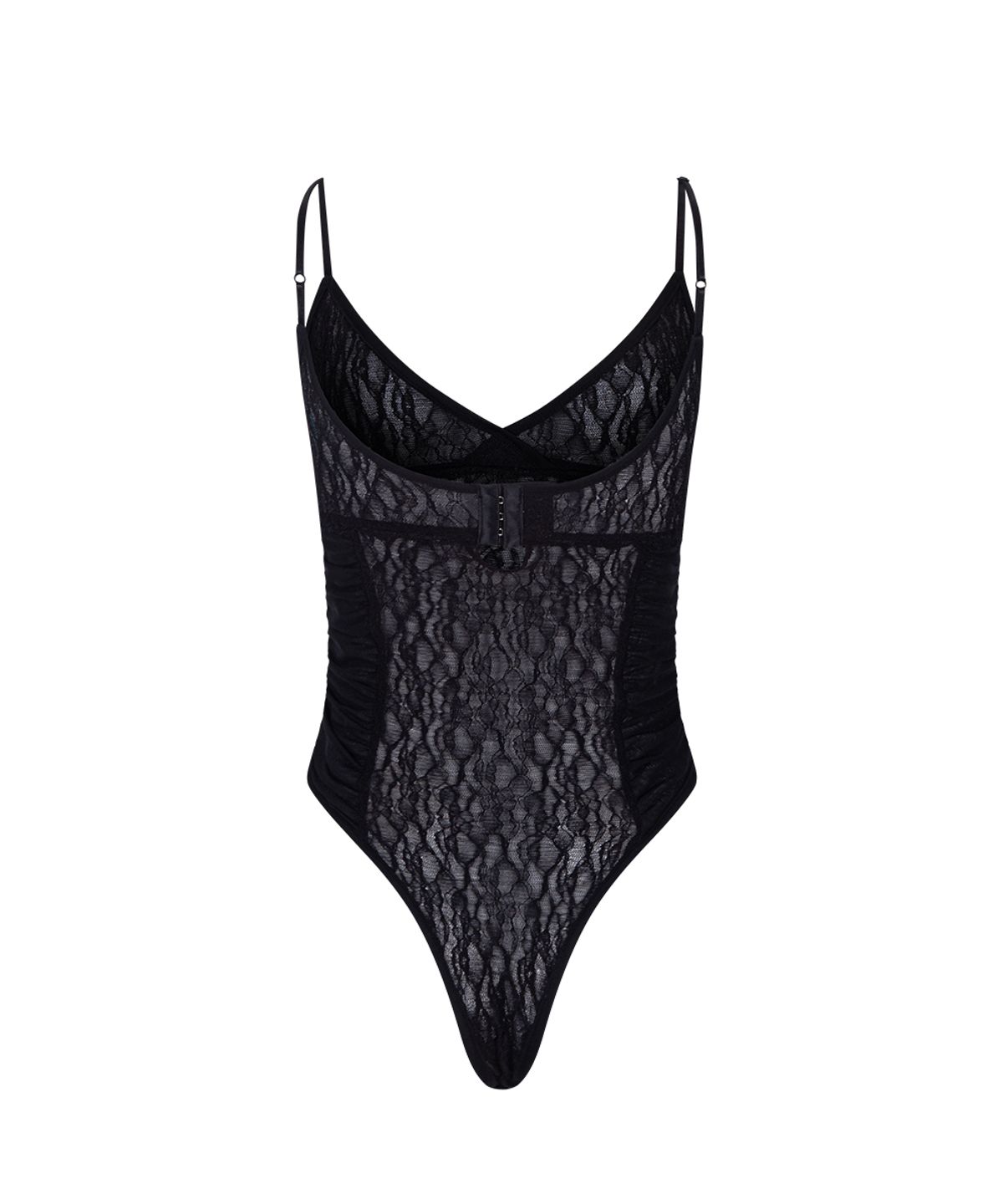 플리즈노팔로우(PLEASENOFOLLOW) Arin Lace Bodysuit (Black)