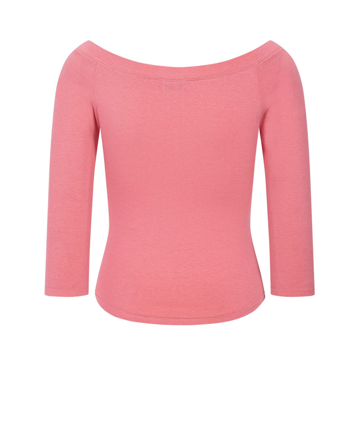 플리즈노팔로우(PLEASENOFOLLOW) Zed Off-Shoulder Long Sleeve Top (Candy Pink)