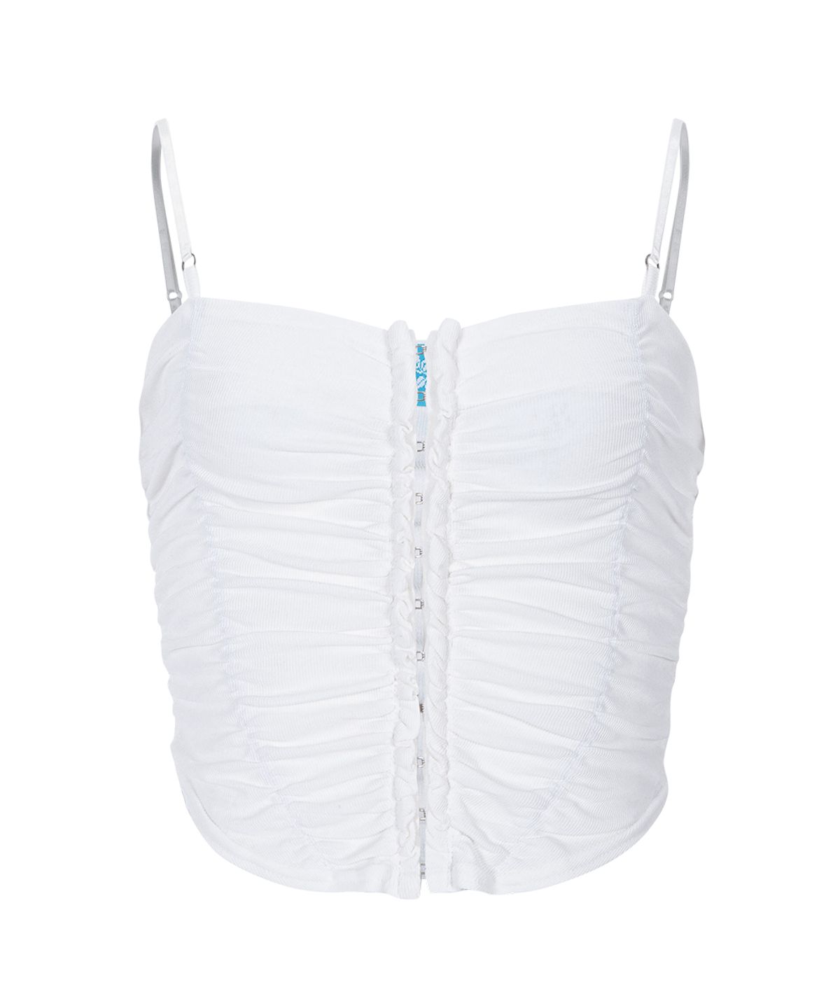 플리즈노팔로우(PLEASENOFOLLOW) Lilian Shirring Sleeveless Top (Ivory)