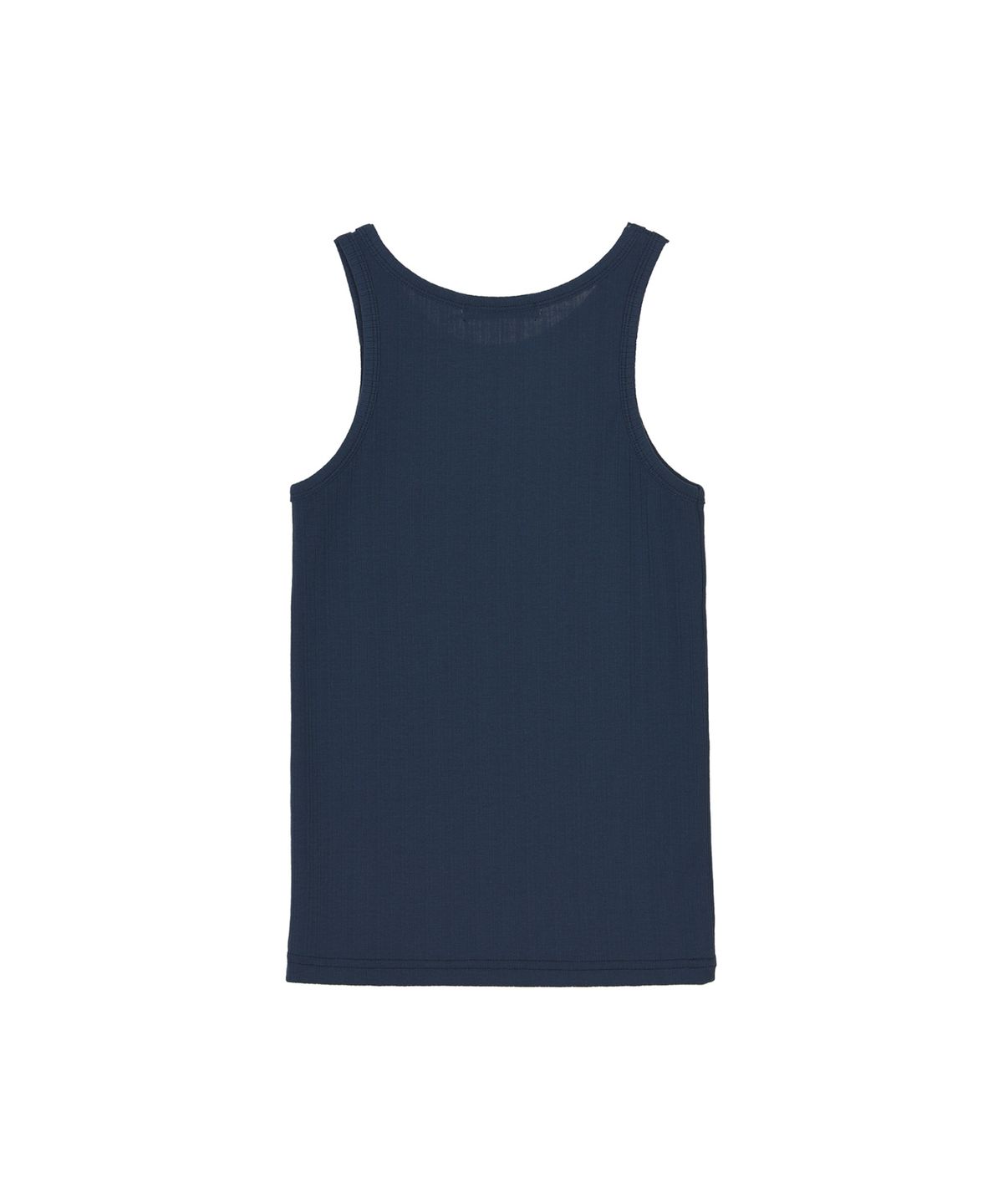 닉앤니콜(NICK&NICOLE) RIB EMBROIDERY SLEEVELESS TOP_NAVY