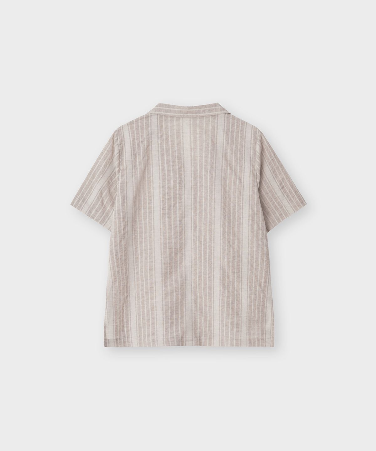 더 릴(THE LILLE) Beach Open Collar Shirt_Brown