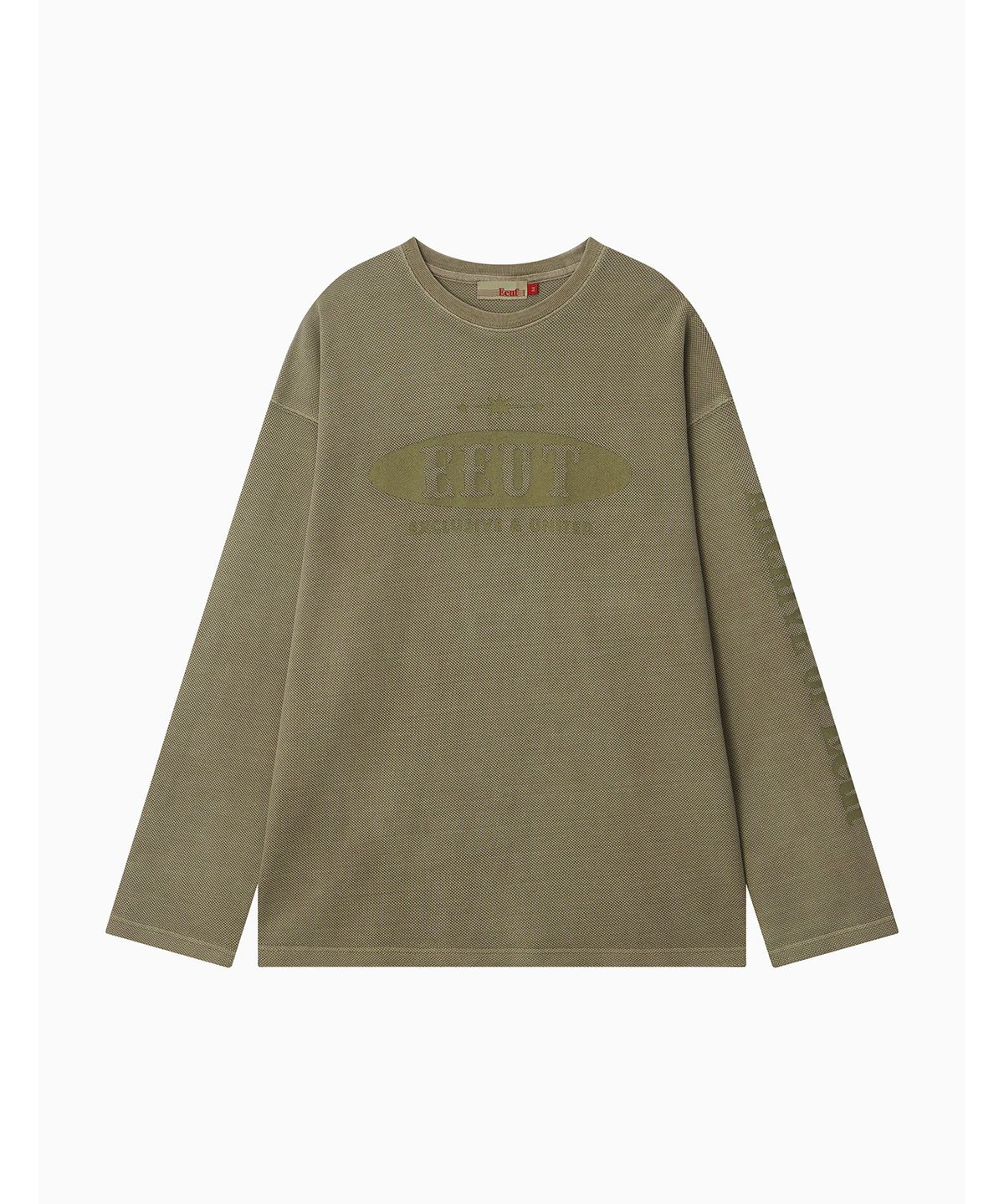 이우트(EEUT) PIGMENT DYED PK LONG SLEEVE / LIGHT KHAKI
