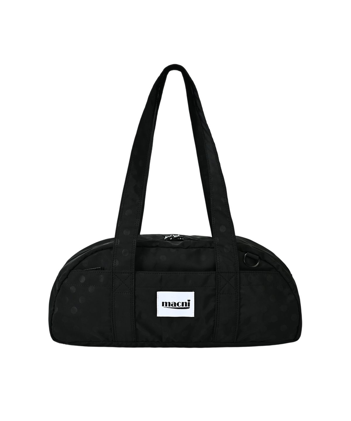 마크니(MACNI) DUFFLE SHOULDER BAG DOT BLACK