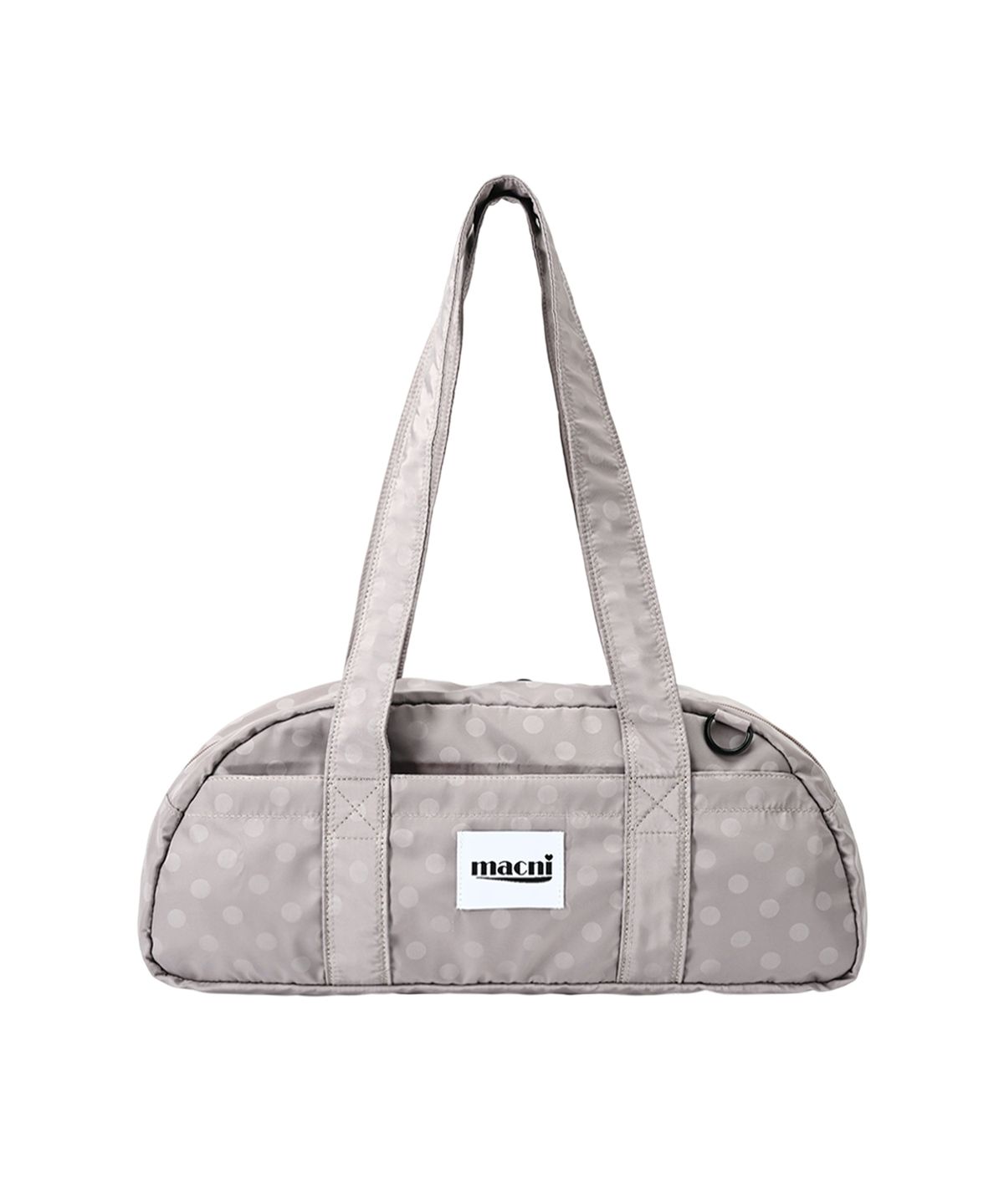 마크니(MACNI) DUFFLE SHOULDER BAG DOT BEIGE