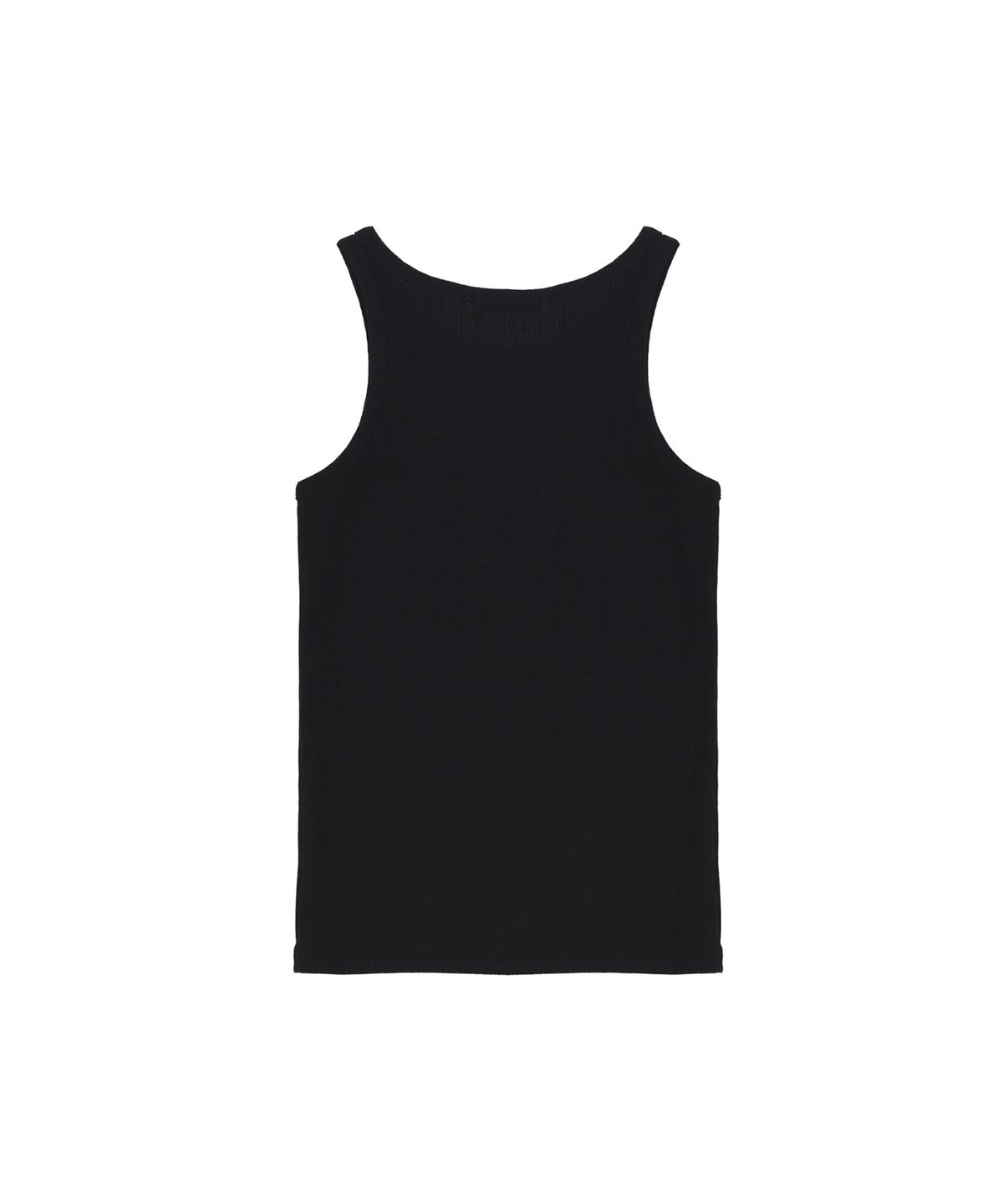 닉앤니콜(NICK&NICOLE) RIB EMBROIDERY SLEEVELESS TOP_BLACK