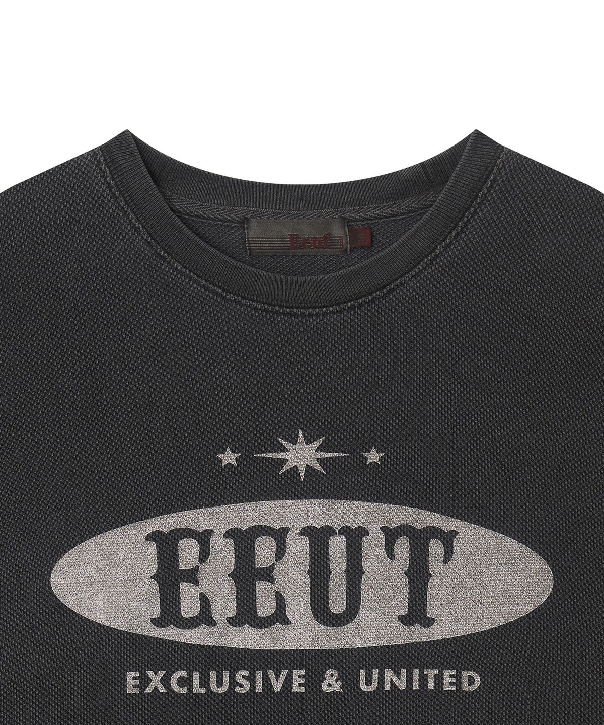 이우트(EEUT) PIGMENT DYED PK LONG SLEEVE / CHARCOAL