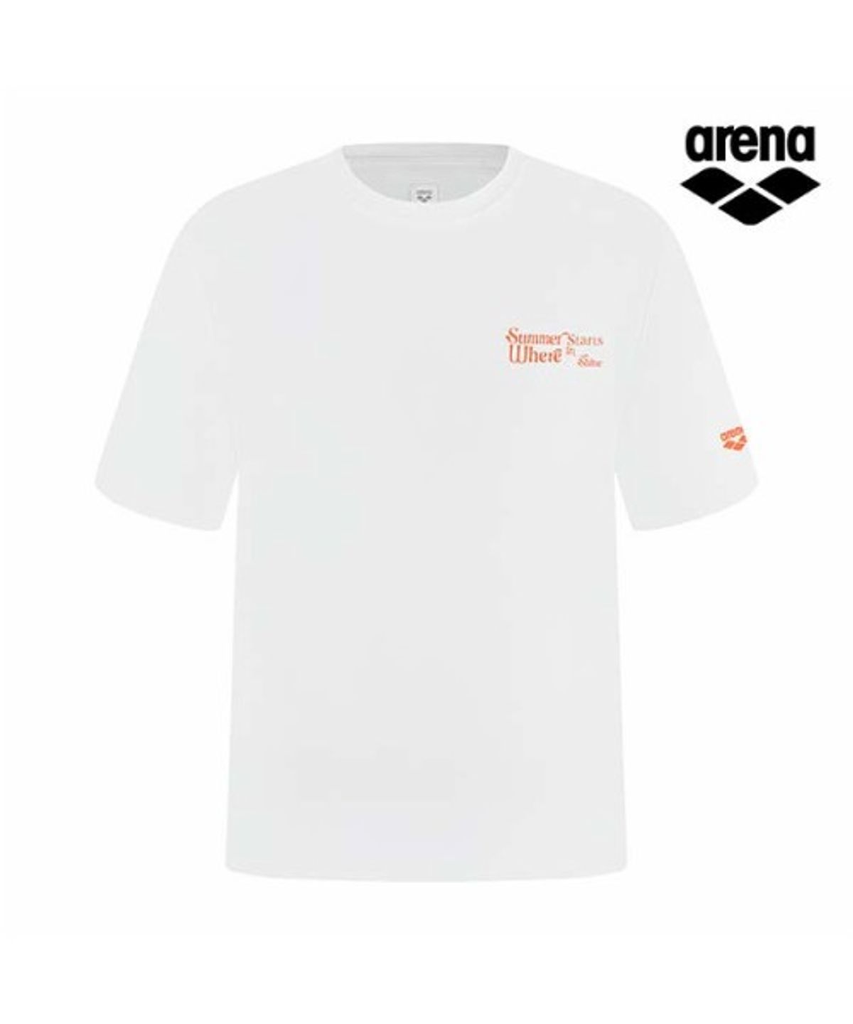 아레나(ARENA) 그래픽데이 남성 숏슬리브 래쉬가드 A6BM1RR25WHT