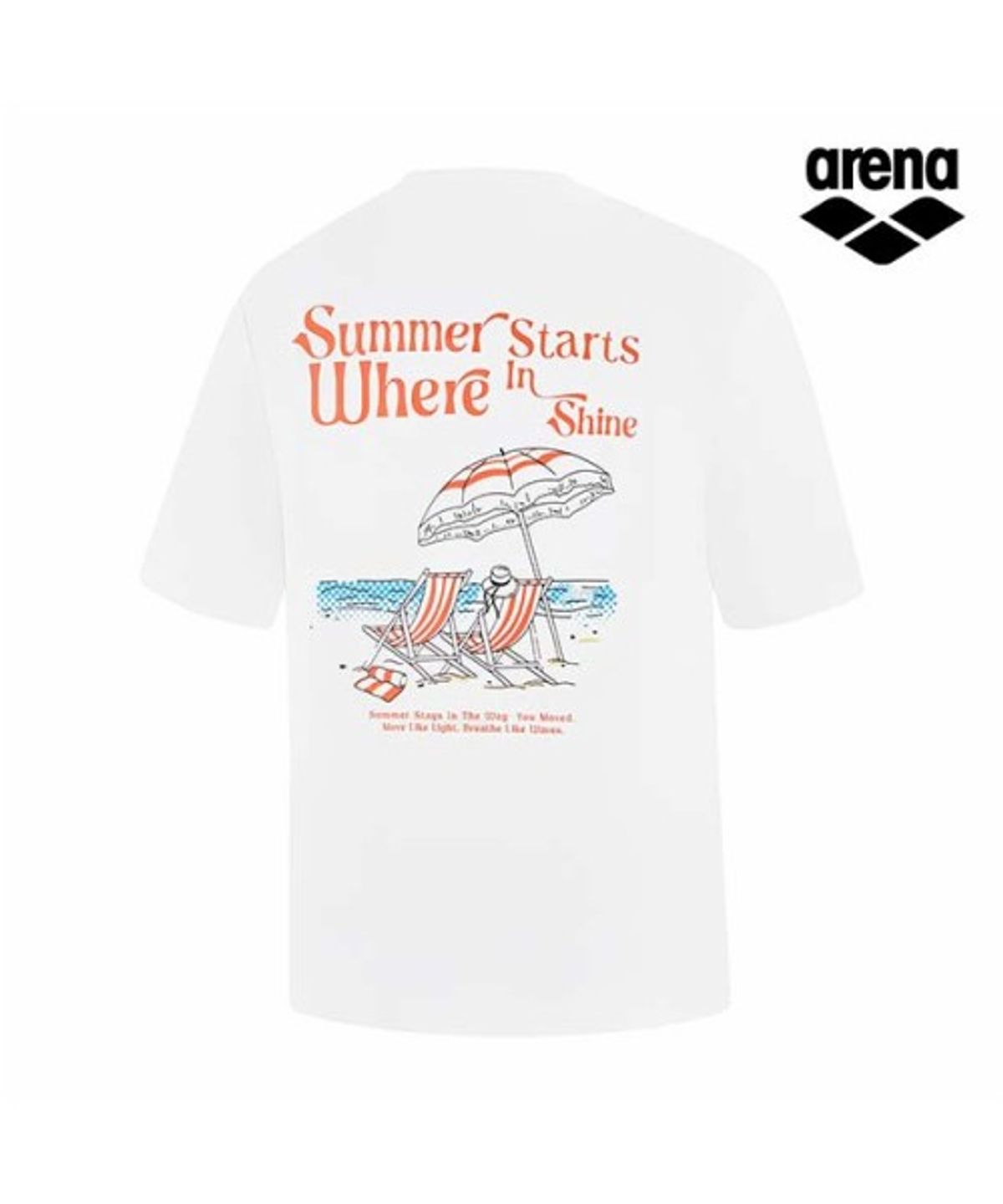 아레나(ARENA) 그래픽데이 남성 숏슬리브 래쉬가드 A6BM1RR25WHT