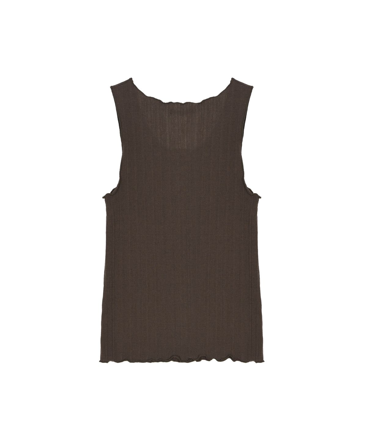 닉앤니콜(NICK&NICOLE) WAVE BUTTON SLEEVELESS TOP_BROWN