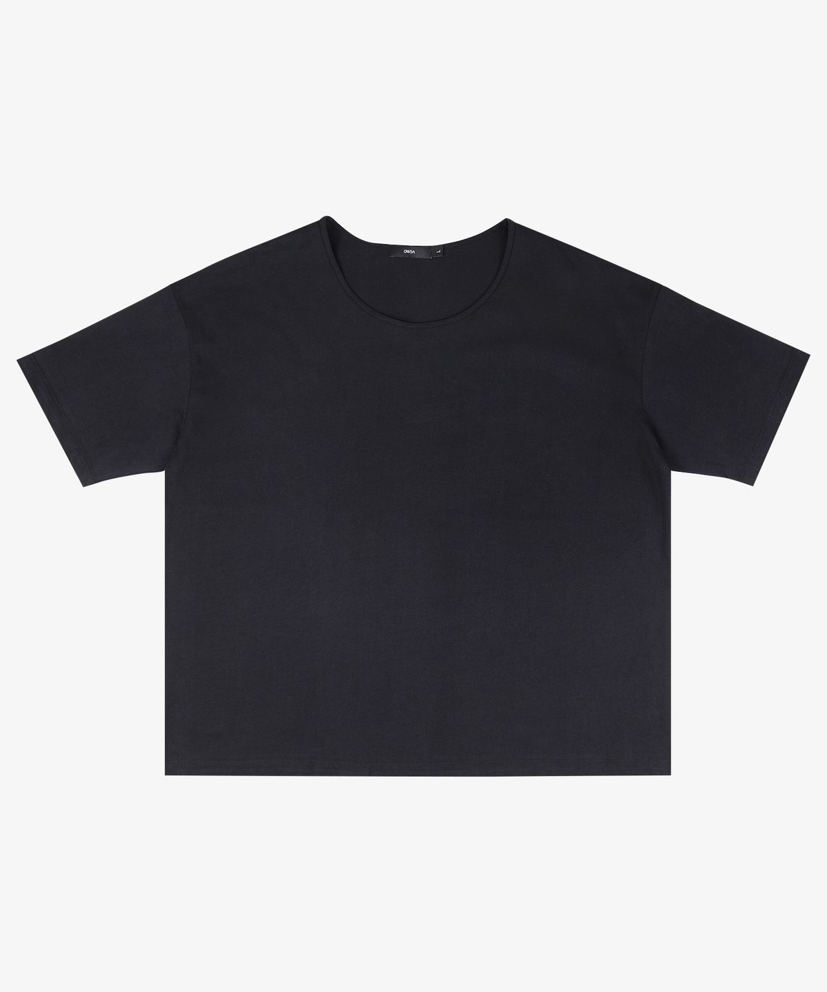오우사(OWSA) 소프트 U넥 무지 반팔 티셔츠 2color
