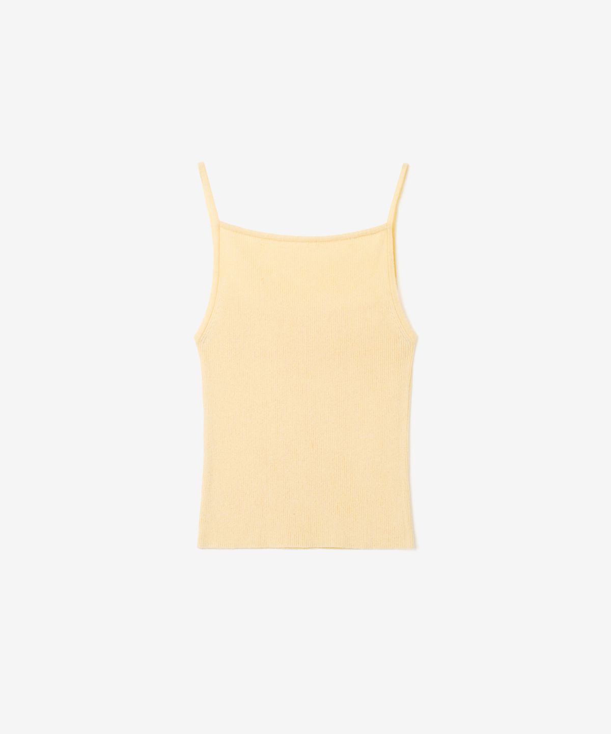 이어닝(YEARNING) LINEN SQUARE NECK KNIT SLEEVELESS, BUTTER