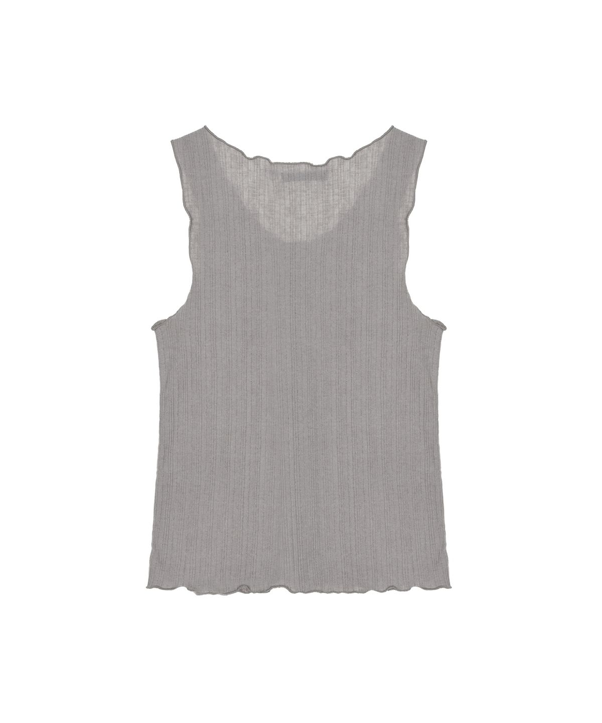 닉앤니콜(NICK&NICOLE) WAVE BUTTON SLEEVELESS TOP_GRAY