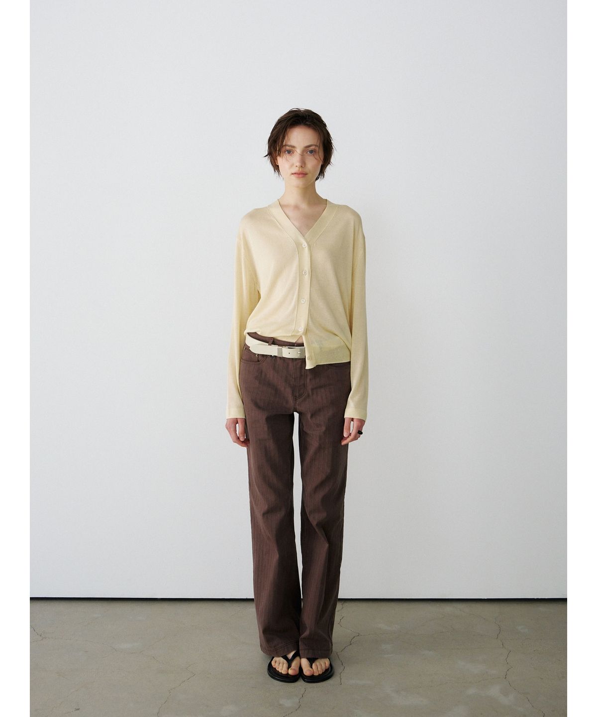 닌닛(NINNIT) Summer sheer cardigan (YELLOW)