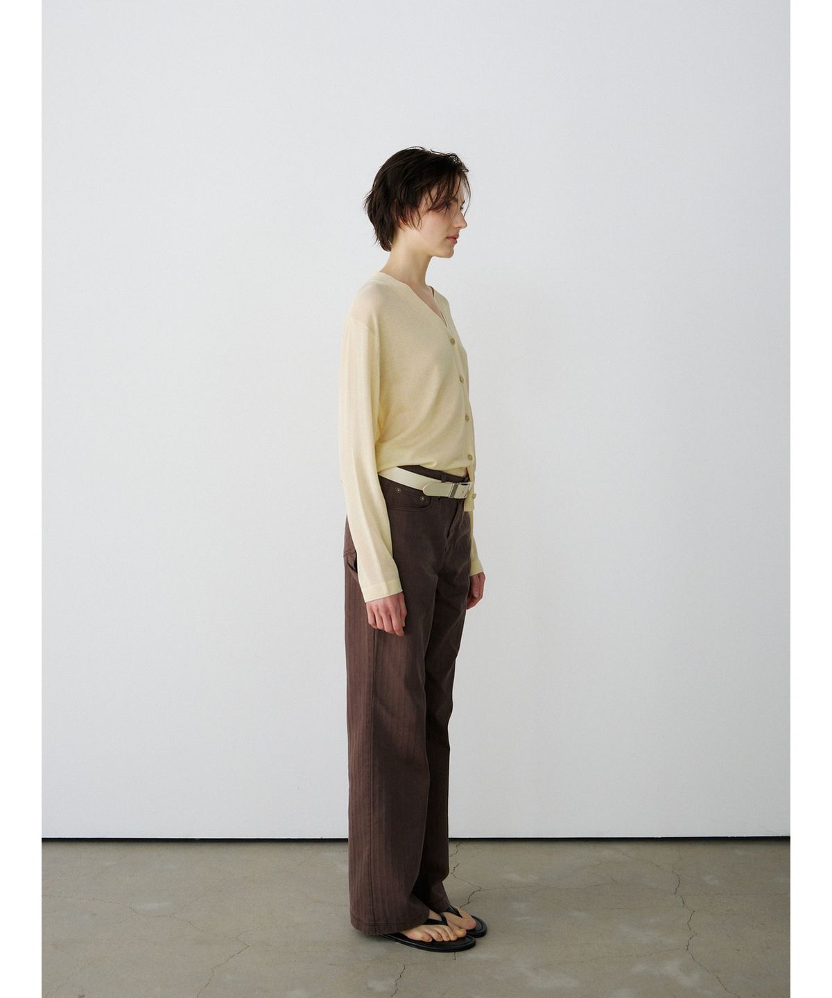 닌닛(NINNIT) Summer sheer cardigan (YELLOW)