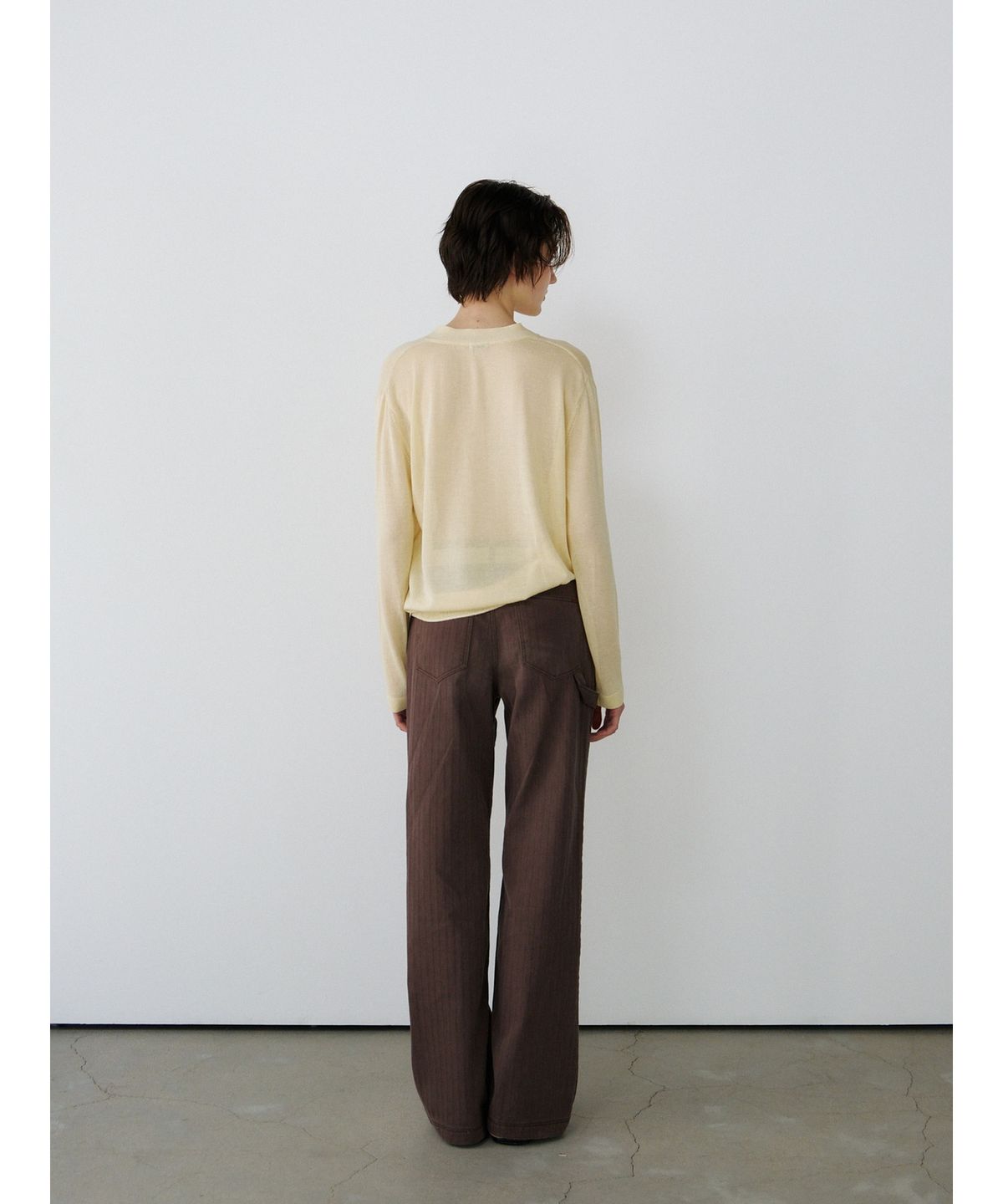 닌닛(NINNIT) Summer sheer cardigan (YELLOW)