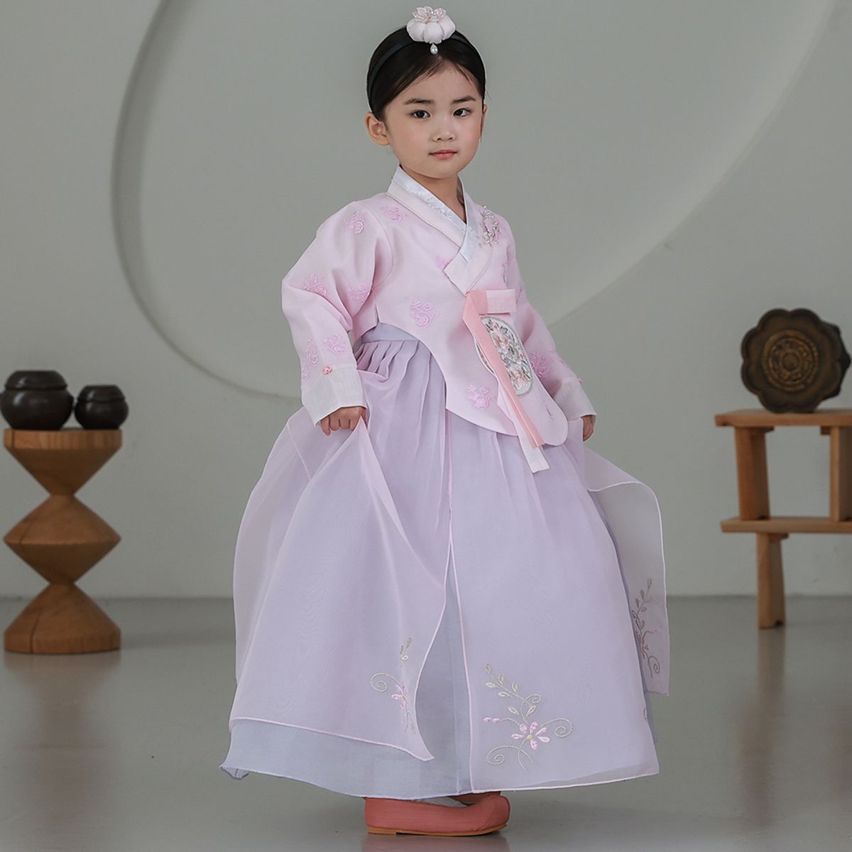 하랑한복(HARANG HANBOK) 서윤랑 여아용 아동 한복 세트