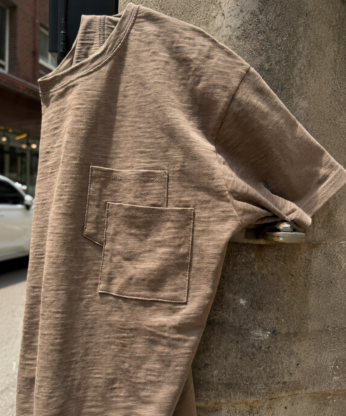 카이(KAI) Layered Pocket Slub t-shirts