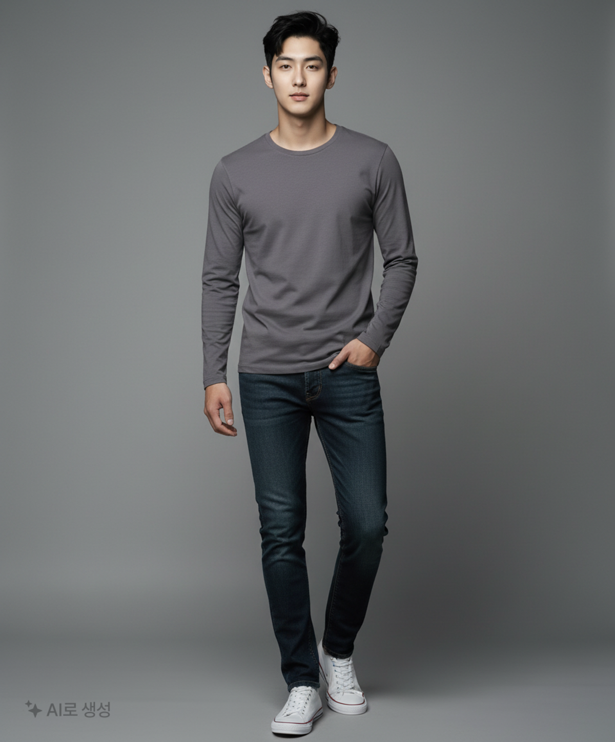 지오다노(GIORDANO) 긴소매 티셔츠 L
