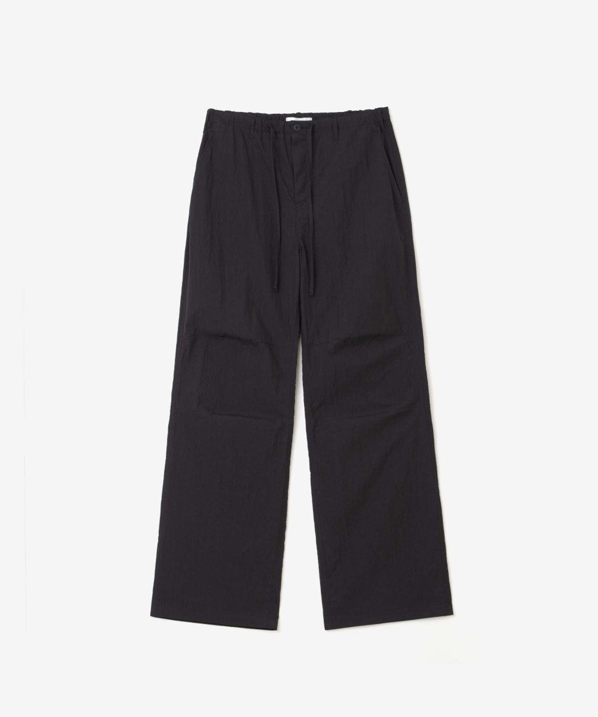 이어닝(YEARNING) EASY STRING COTTON PANTS, BLACK