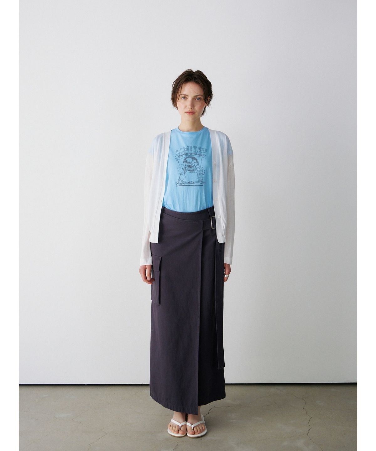 닌닛(NINNIT) Summer sheer cardigan (WHITE)