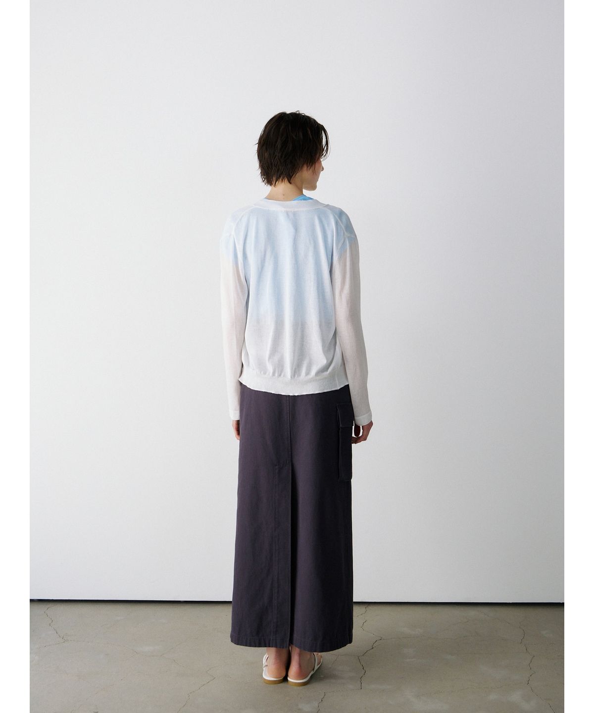 닌닛(NINNIT) Summer sheer cardigan (WHITE)