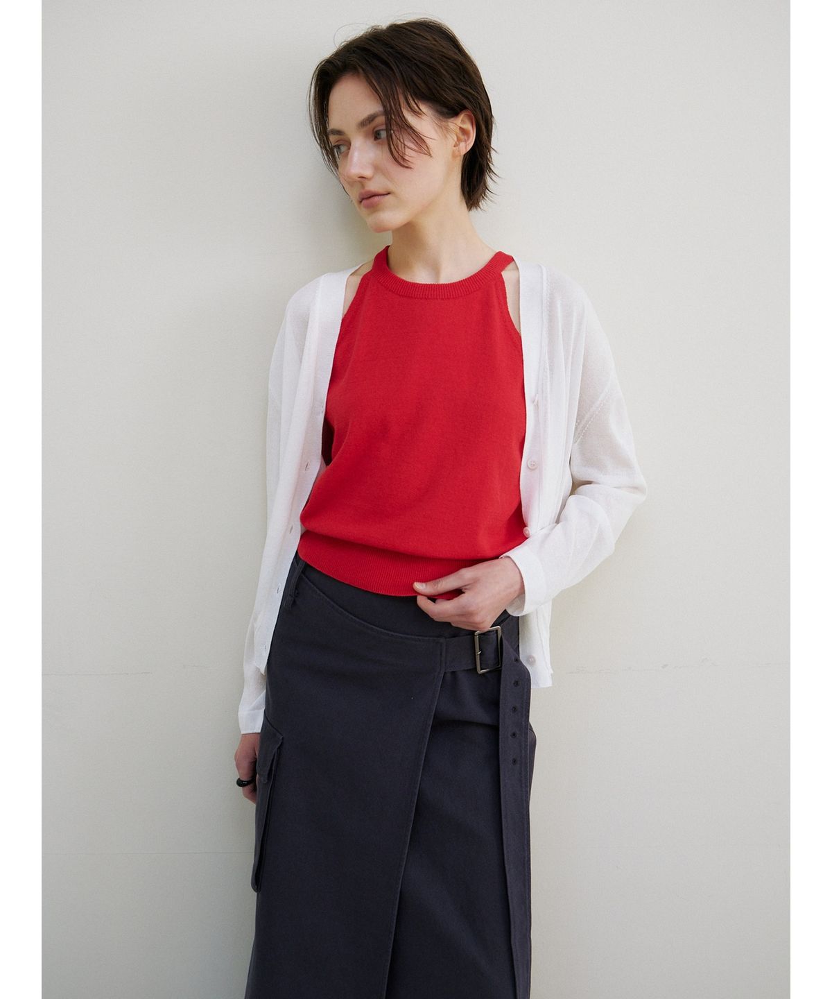 닌닛(NINNIT) Summer sheer cardigan (WHITE)