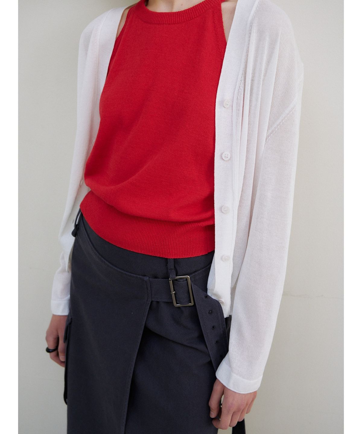 닌닛(NINNIT) Summer sheer cardigan (WHITE)