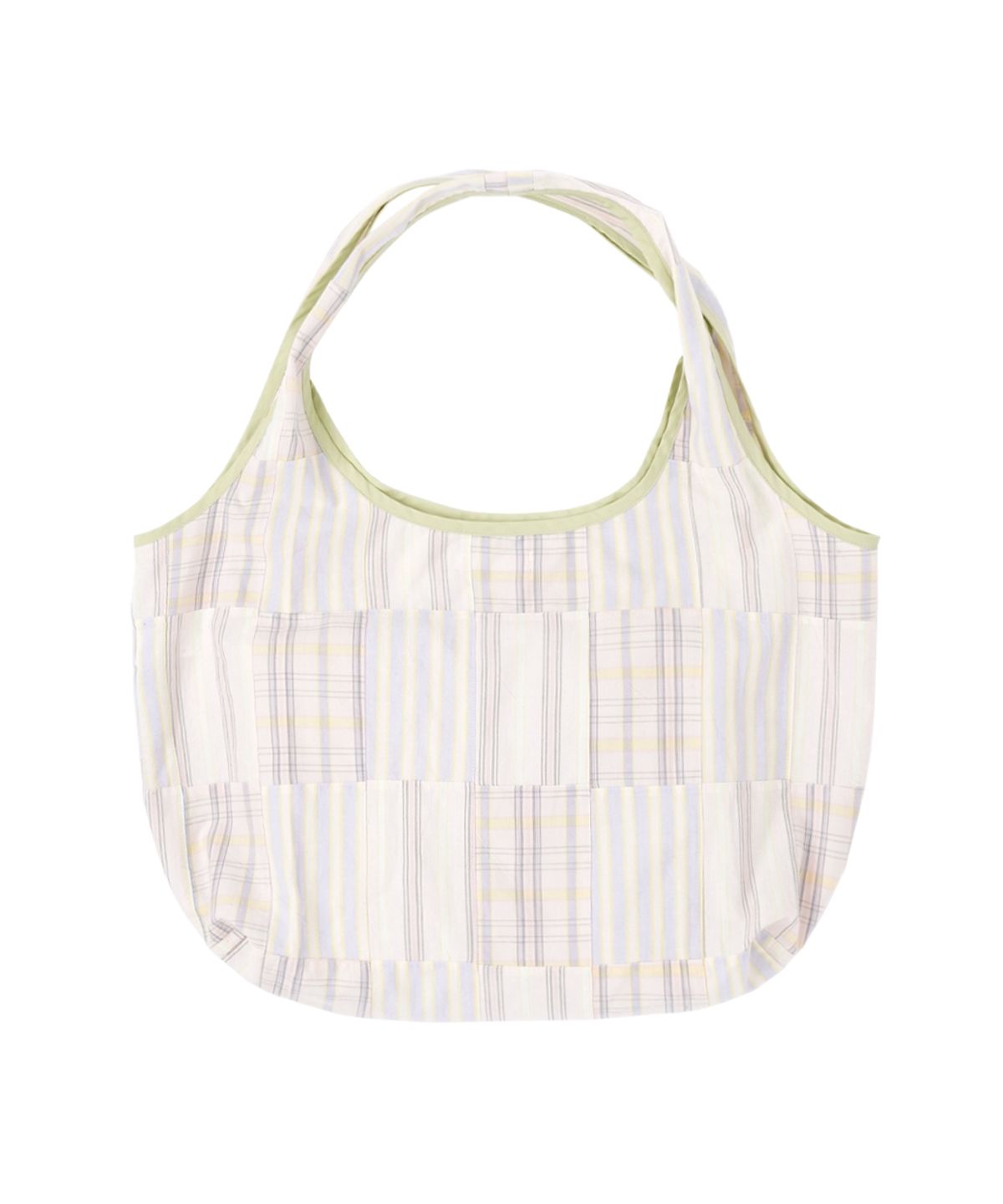 써넥트(SUNNECT) Madras Shopper Bag - Milk