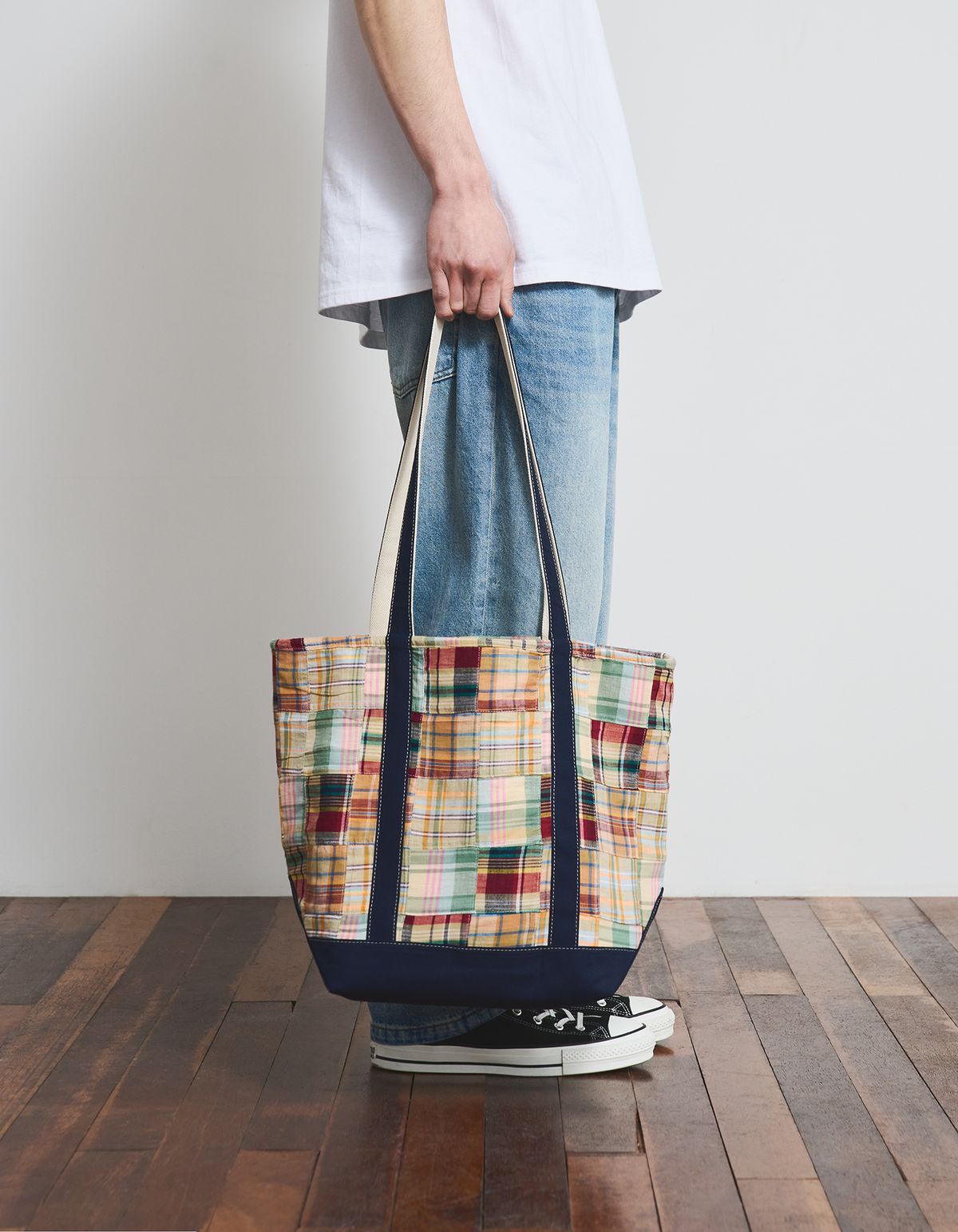 로어즈(LORES) Patchwork Tote Bag - Yellow