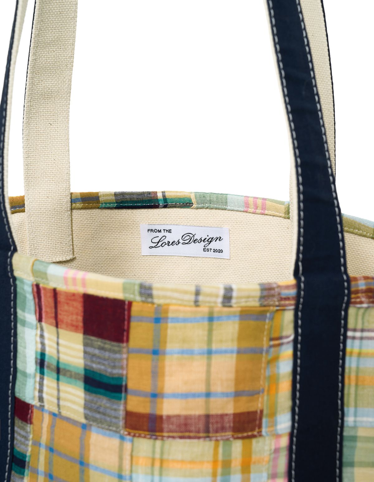 로어즈(LORES) Patchwork Tote Bag - Yellow