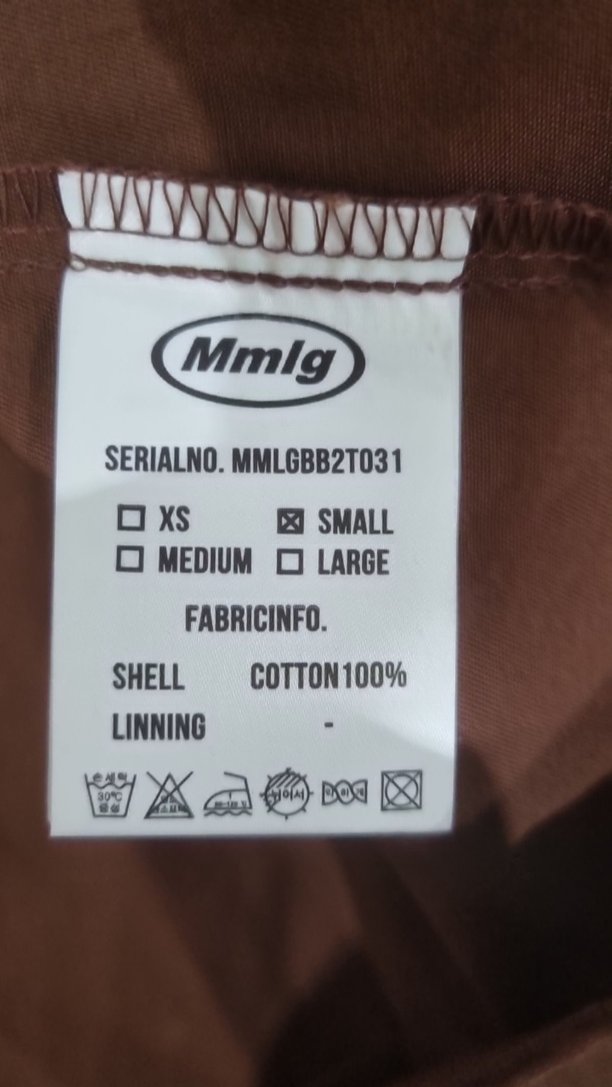 엠엠엘지(MMLG) [Mmlg] VOLUME SHIRT (BROWN) S