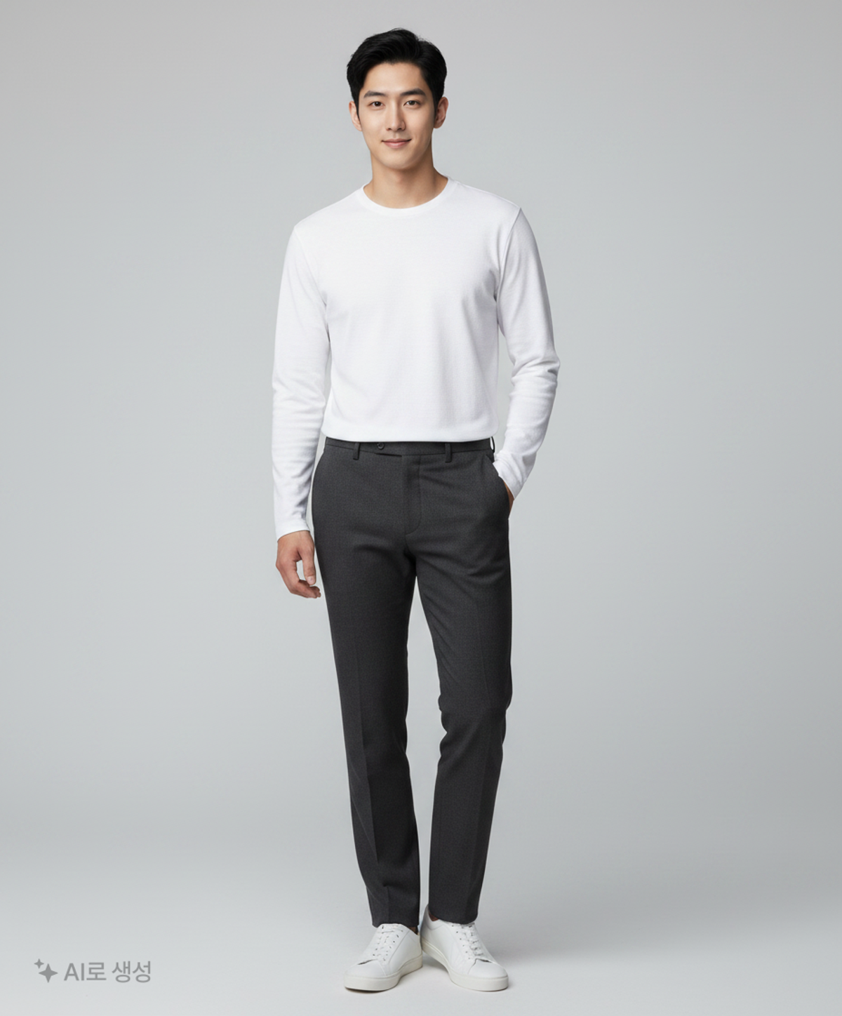 프로젝트엠(PROJECTM) 남성) 라운드넥 긴팔티_EPE1TR1501WT 100