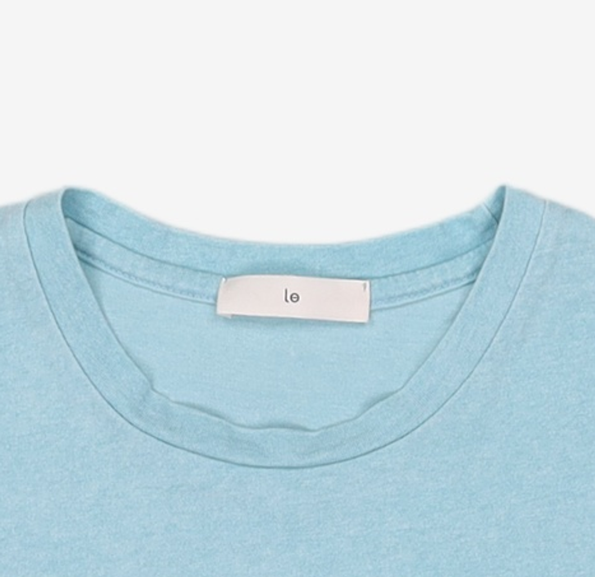 르(LE) pigment cotton t-shirt (sky blue) FREE