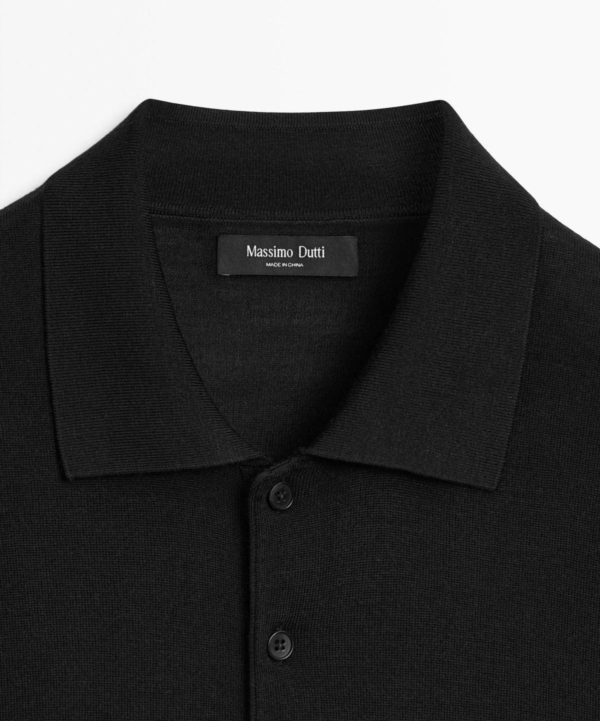 마시모두띠(MASSIMO DUTTI) 울 블렌드 니트 폴로