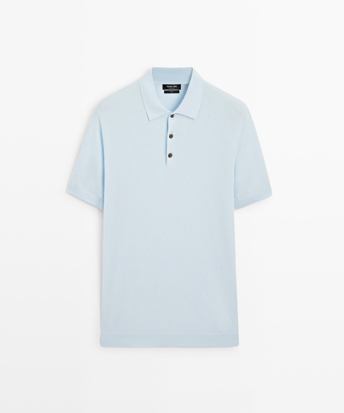 마시모두띠(MASSIMO DUTTI) 100% 코튼 니트 폴로셔츠