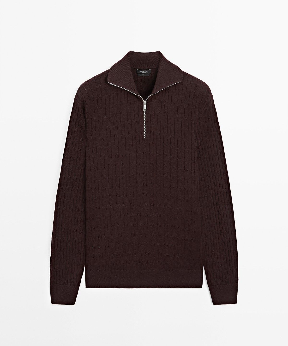 마시모두띠(MASSIMO DUTTI) 지퍼 디테일 터틀넥 니트 스웨터