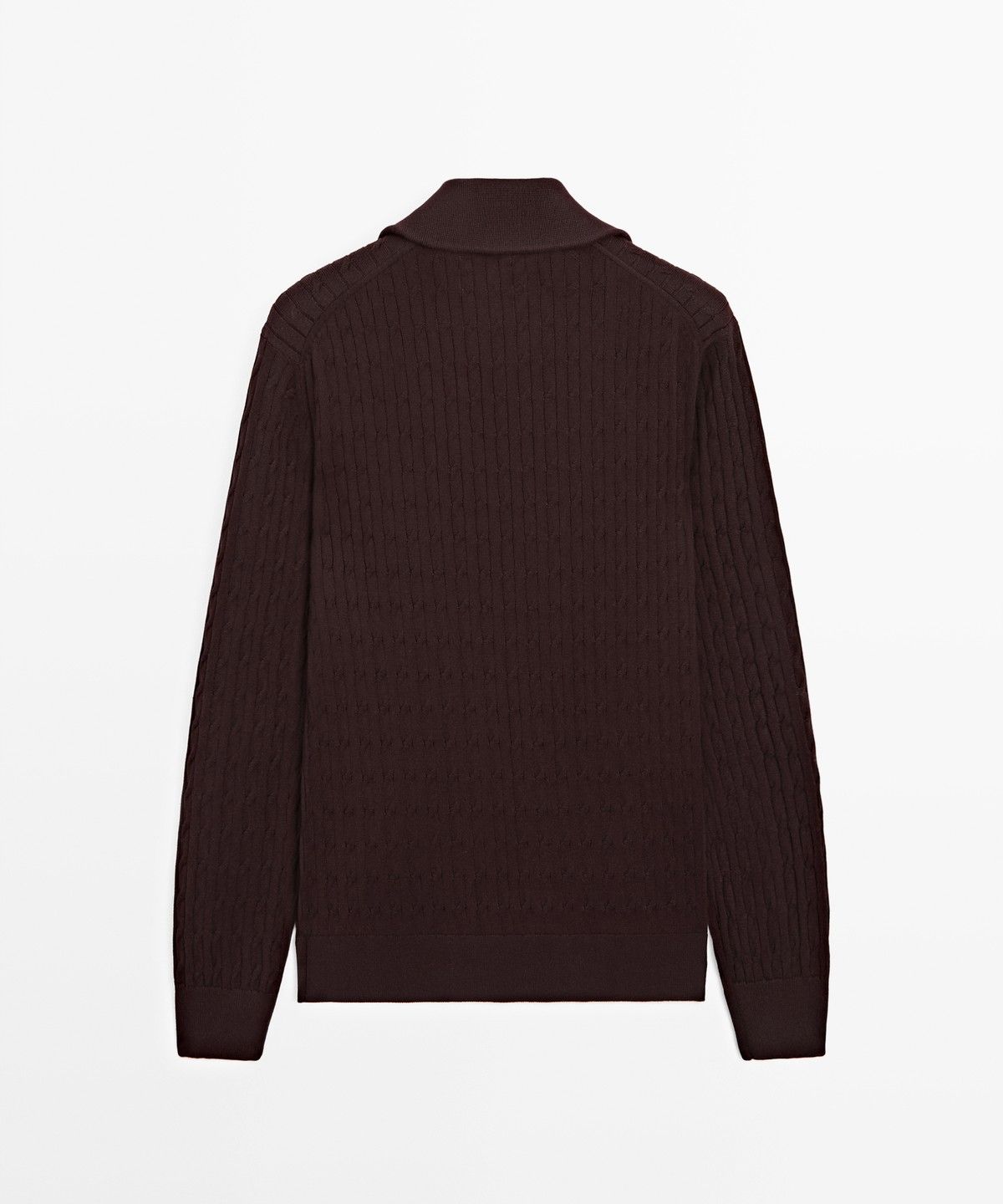 마시모두띠(MASSIMO DUTTI) 지퍼 디테일 터틀넥 니트 스웨터