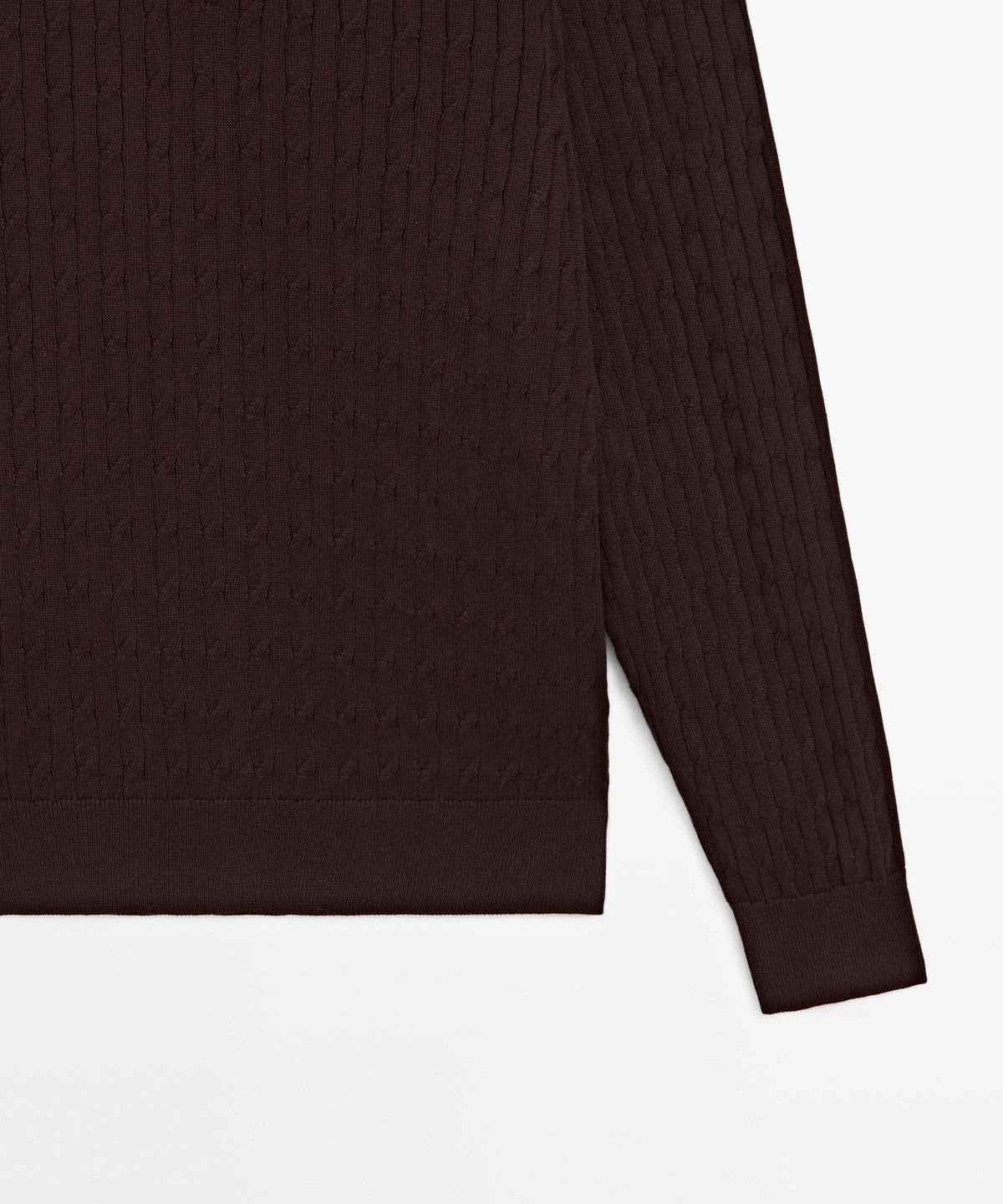 마시모두띠(MASSIMO DUTTI) 지퍼 디테일 터틀넥 니트 스웨터