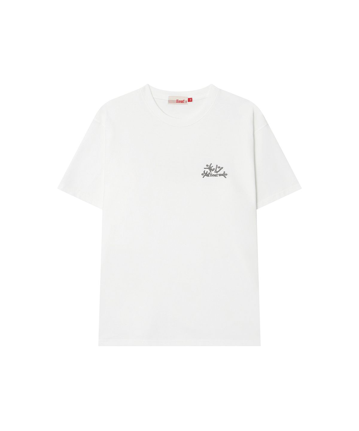 이우트(EEUT) EEUT HOORAY EMBROIDERED T-SHIRT  / WHITE