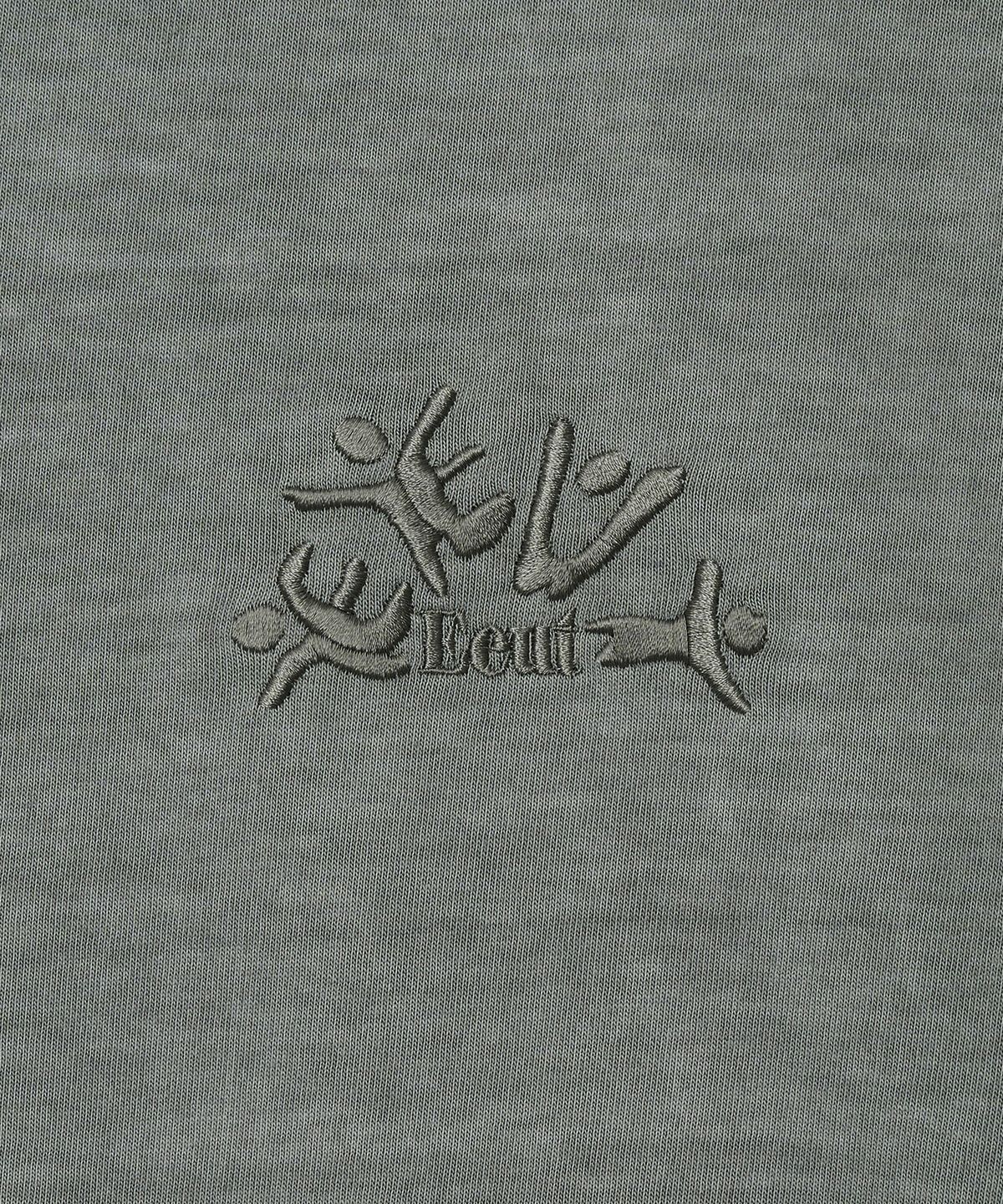 이우트(EEUT) EEUT HOORAY EMBROIDERED T-SHIRT / GRAY